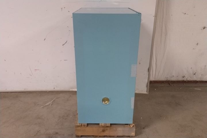 Justrite 891222 12 Gal Storage Capacity Blue Steel Corrosives Safety Cabinet
