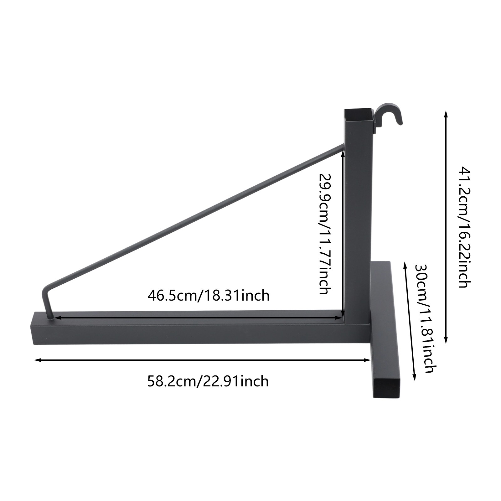 4x Container Shelf Bracket Shipping Container Bracket Triangular 249.48kg/550lbs
