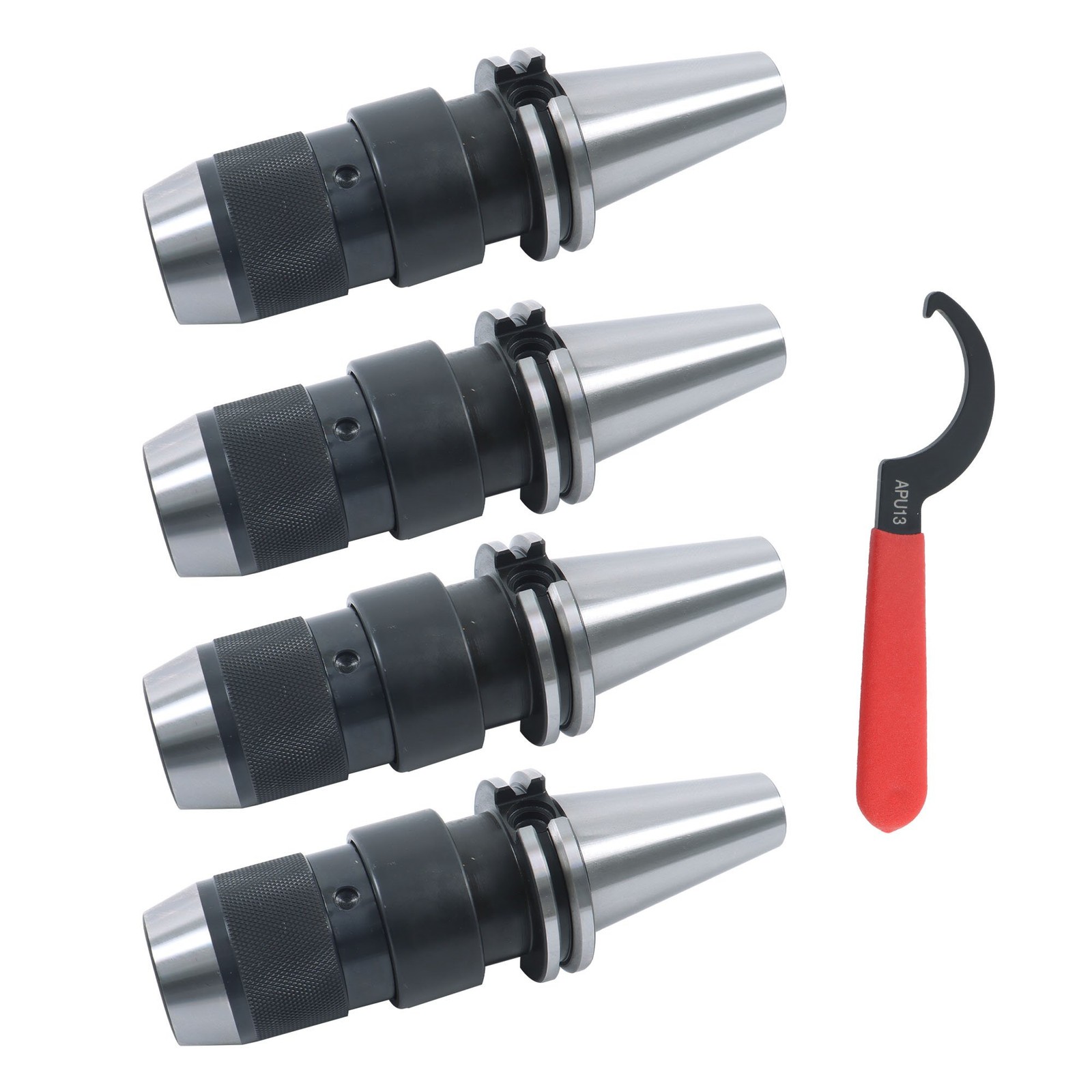 4pcs CAT40 Keyless Drill Chuck 1/2” Fits On Haas CNC Easy Great Tool Holder