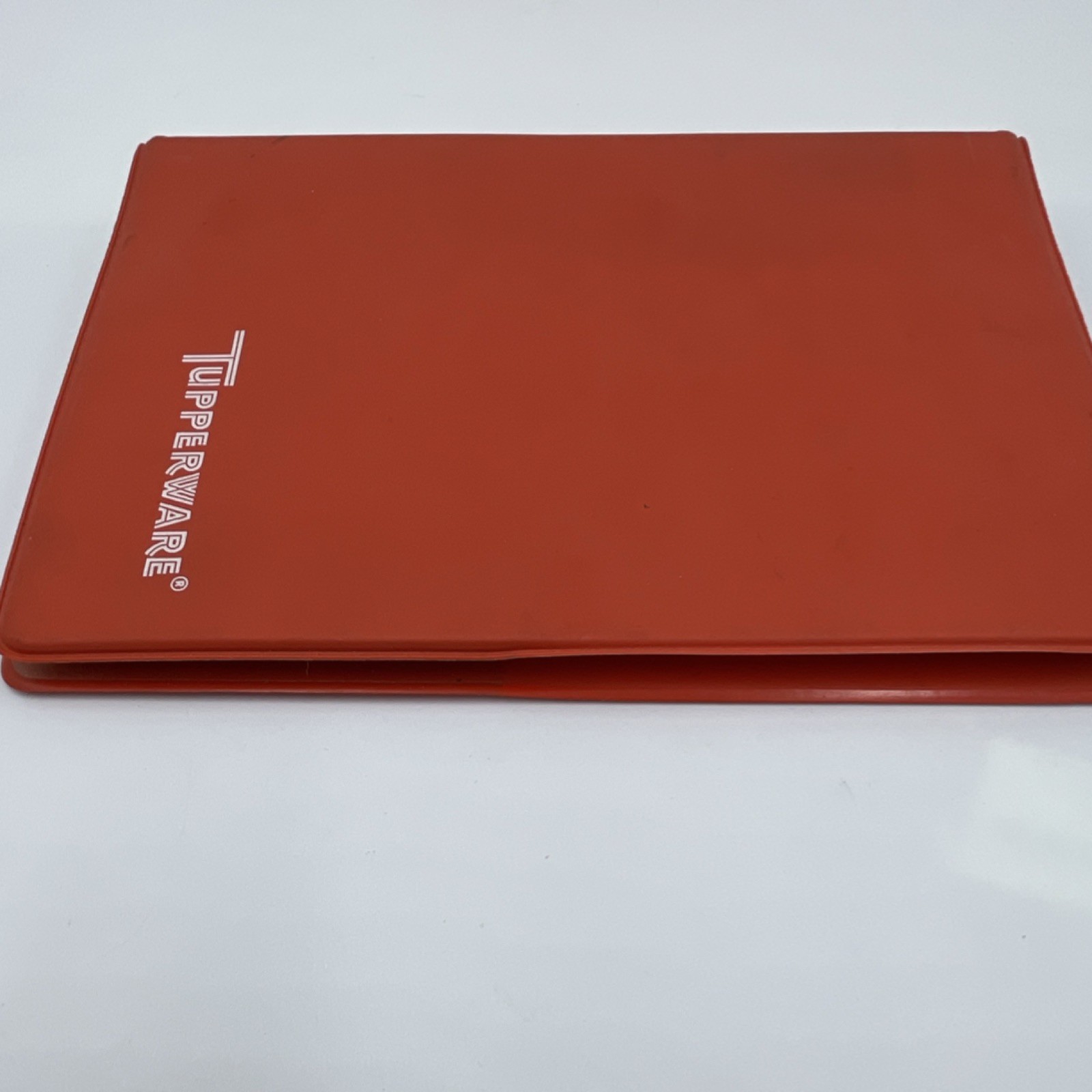 VINTAGE 1970s Tupperware Red Daily Use Binder 50 Sheet Capacity
