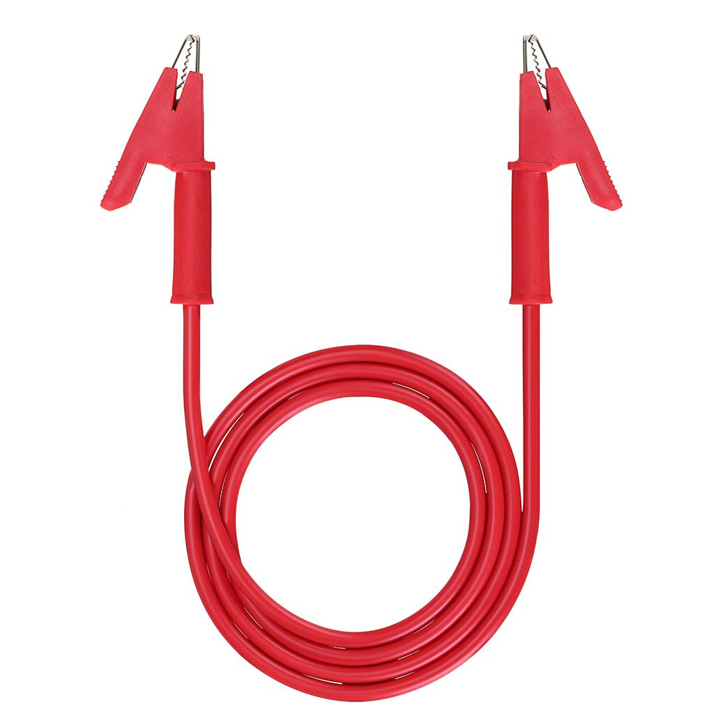 Dual Ended Crocodile Alligator Clips, 15A Test Lead Wire Cable with Insulators C
