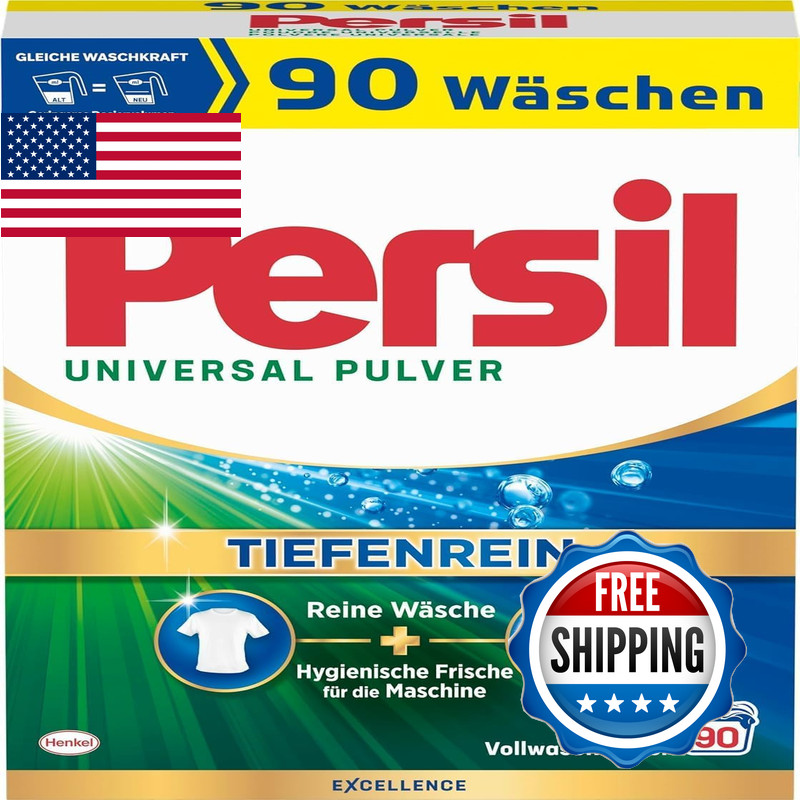 Persil Universal Detergent Powder 90 Loads 11.9 Lbs 5.4 Kg – All-In-One