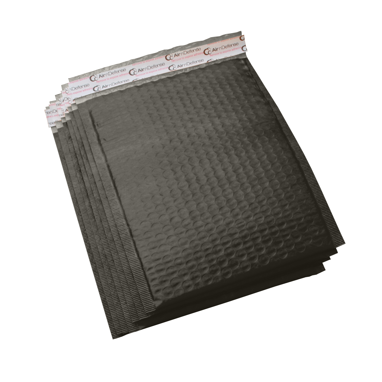 AirnDefense #000 4×8″ Black Poly Padded Envelopes Shipping Bubble Mailers