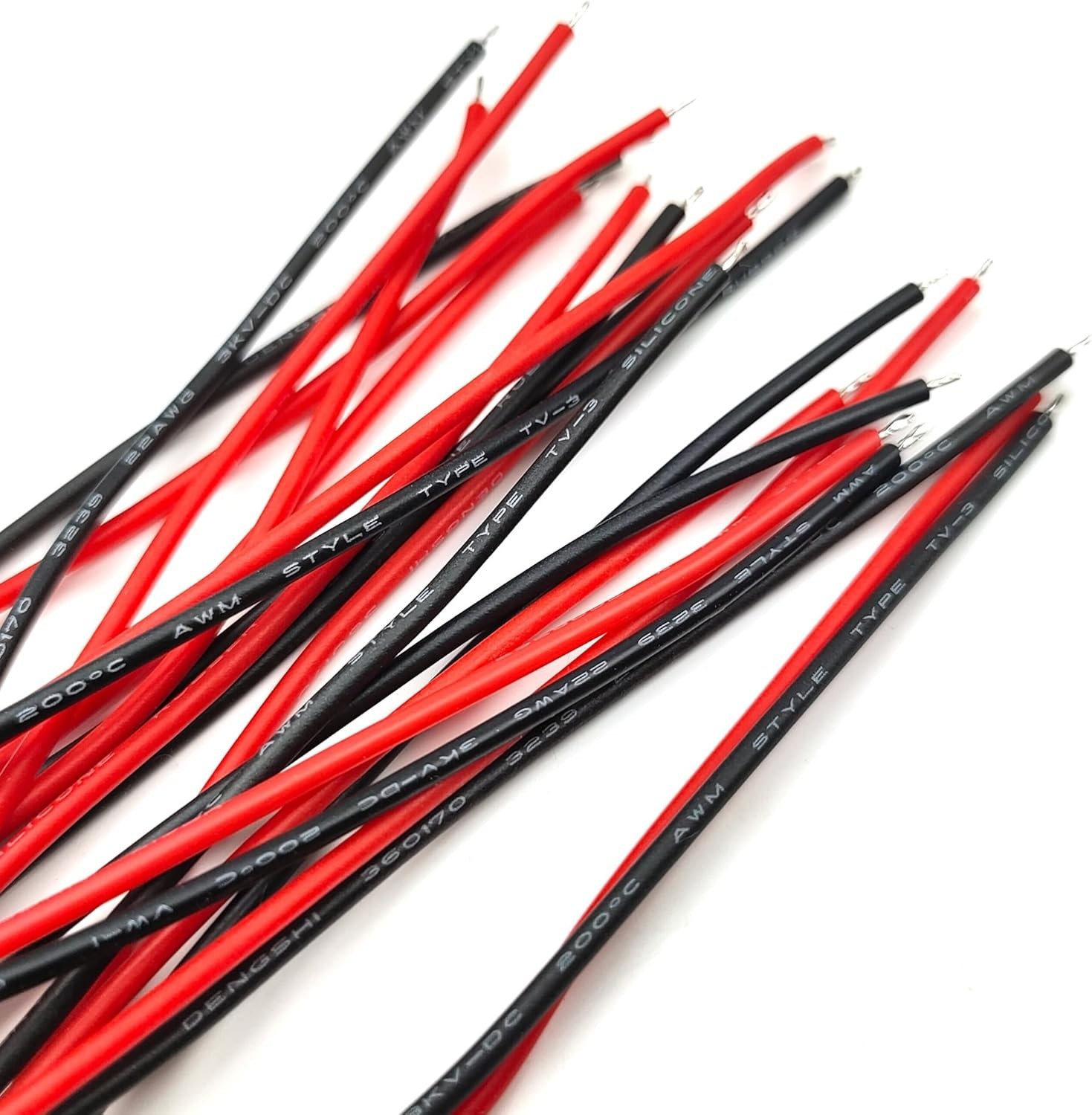 Durable 10 Pairs JST-XH 2.54mm Connector Kit with Versatile 10cm 22 AWG Wires