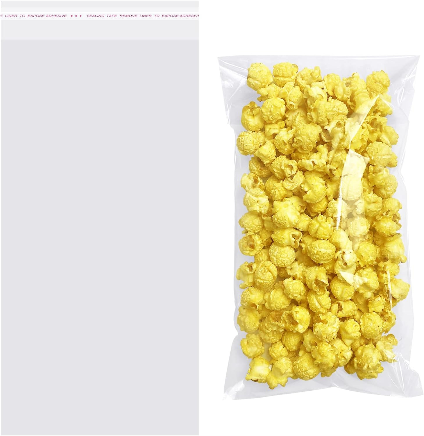 200 Bolsas Celofan Autoadhesivas 6×12 Transparentes Reutilizables Cierre Facil