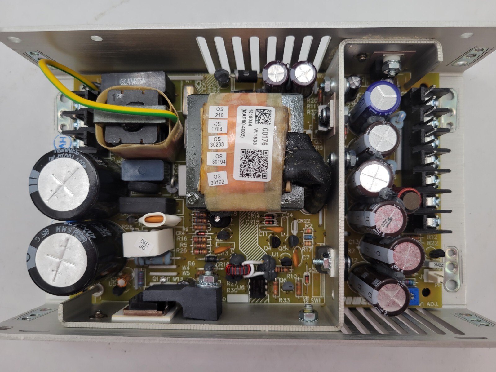 BEL MAP80-4002 Switching Power Supply In: 110/230V Out: 5/12V 80W Quad Output