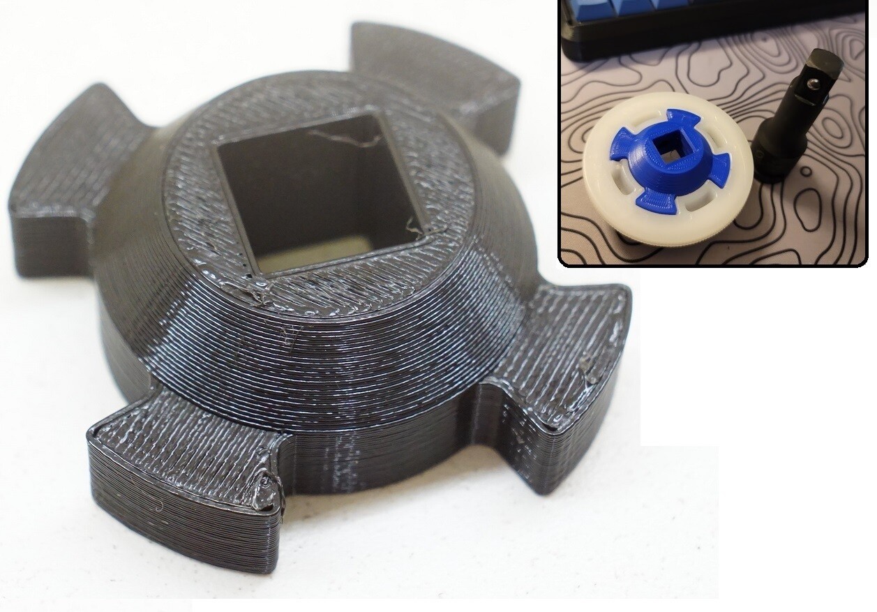 55 Gallon Bung Tool Adapter for 1/2″ Square Drive Socket Ratchet Extension