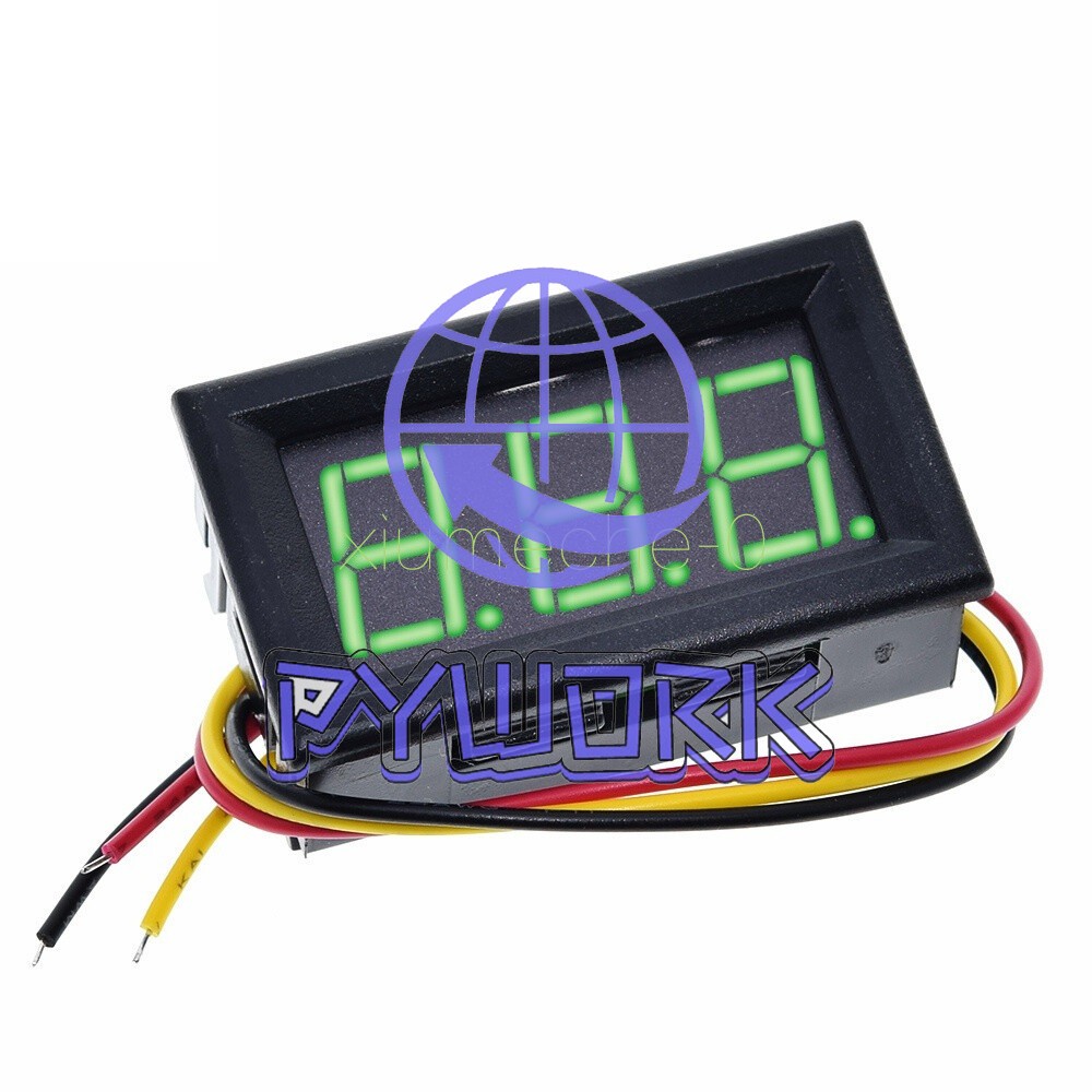 Green DC 0-100V LED Digital Display Voltmeter LED Voltage Panel Meter