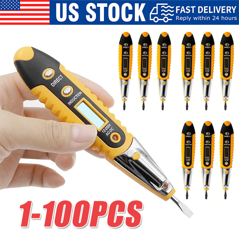 Voltage Electric Tester Volt Detector Test Pen AC DC Non-Contact Sensor 12-1000V