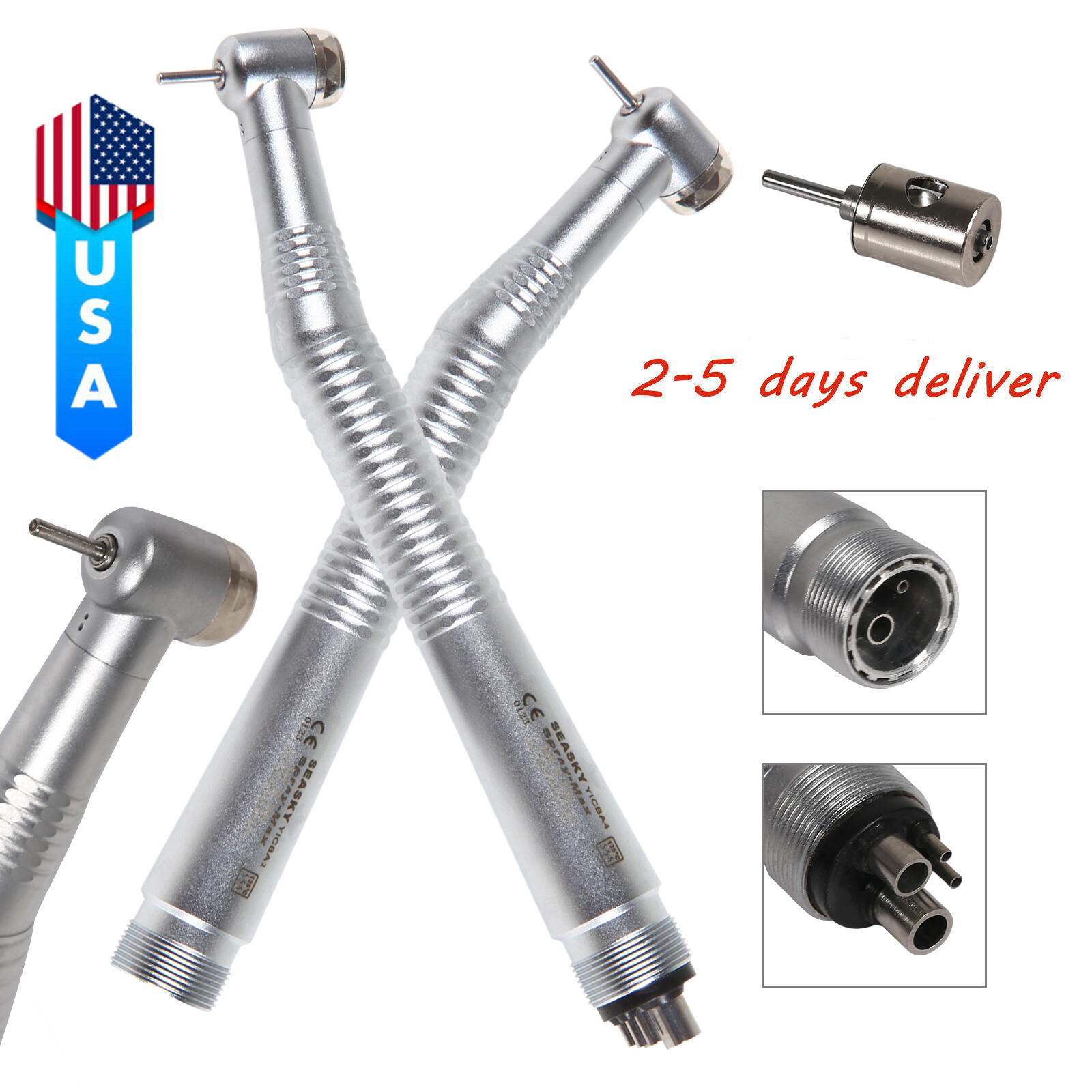 Lot High-Speed Dental Drill Air Turbine Handpiece 2-Hole 4-Hole fit NSK Pana