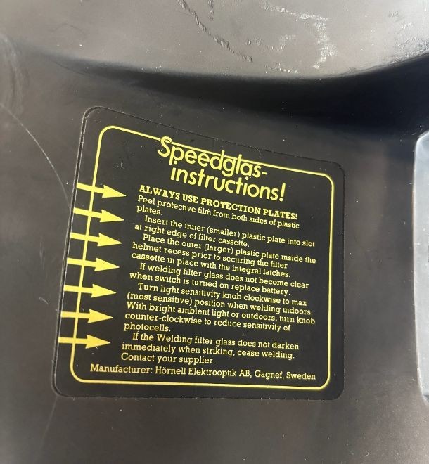 VINTAGE APC-V Speedglas welding shield – SHELL ONLY Obsolete Very Old Inventory