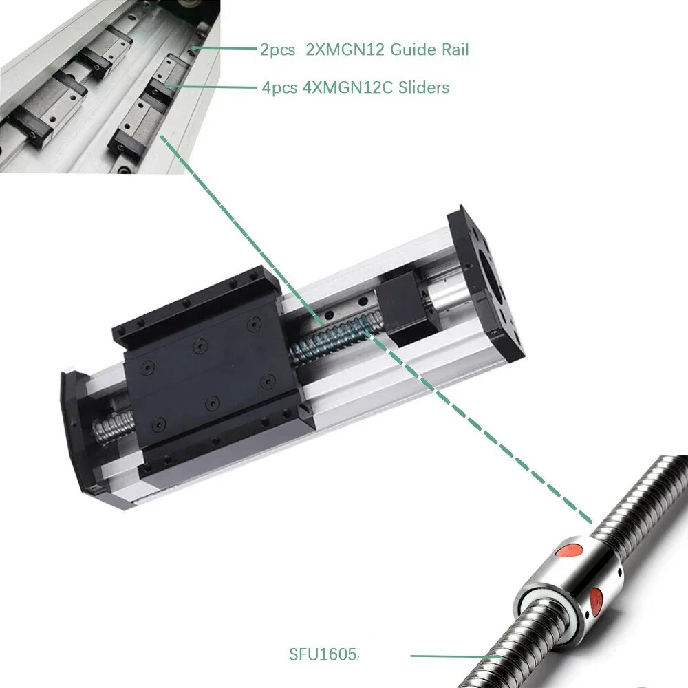 IP65 Fully enclosed Ballscrew Slide Table Dustproof Cleanroom CNC Linear Stage