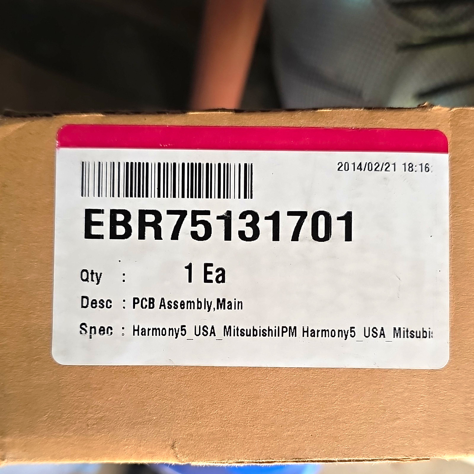 LG EBR75131701 Main Control Board PCB Assembly for LG Model EBR75131701