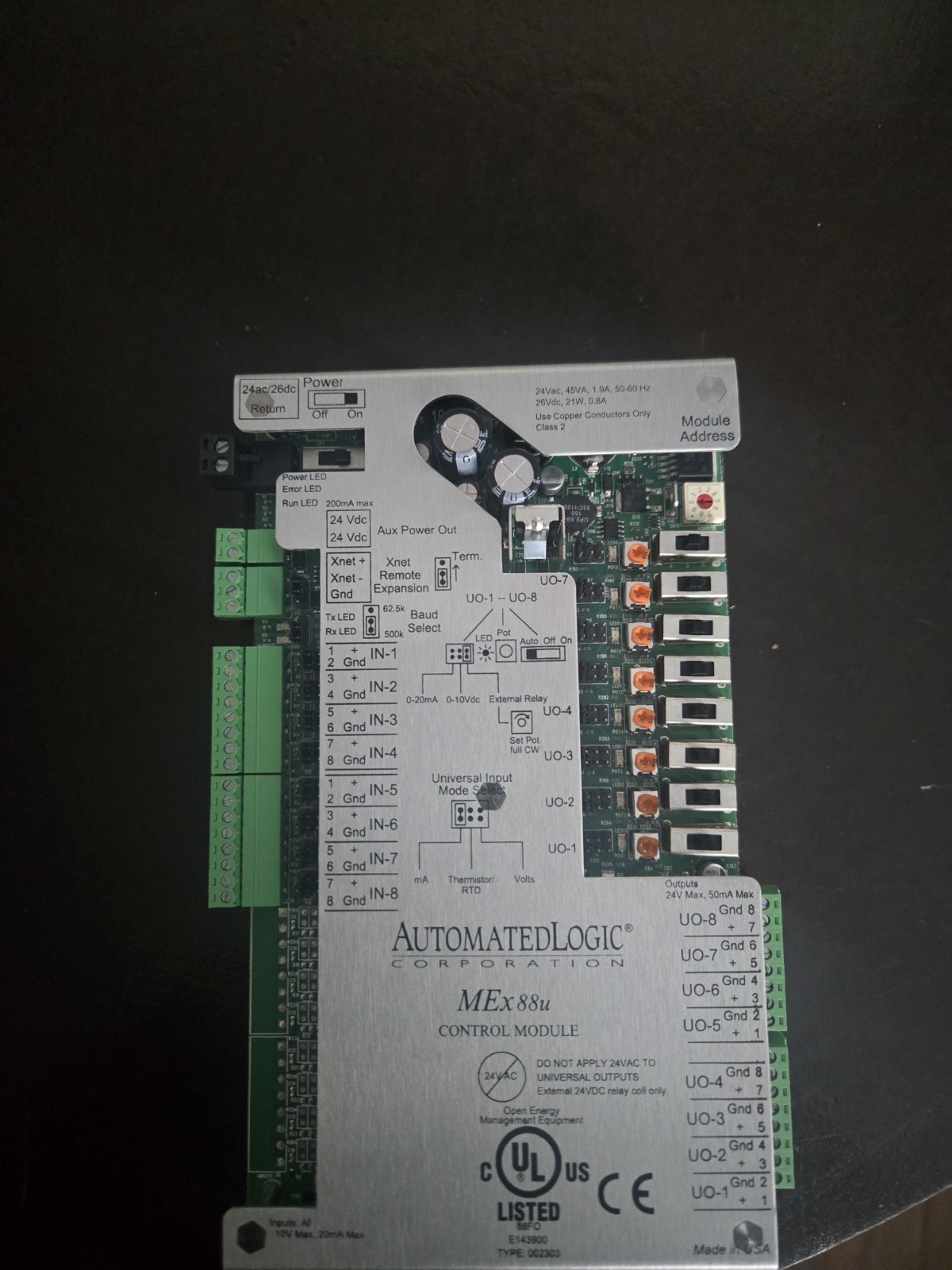 Brand NEW Automated Logic MEX88U Expansion Control Module Arcnet ready Bacnet
