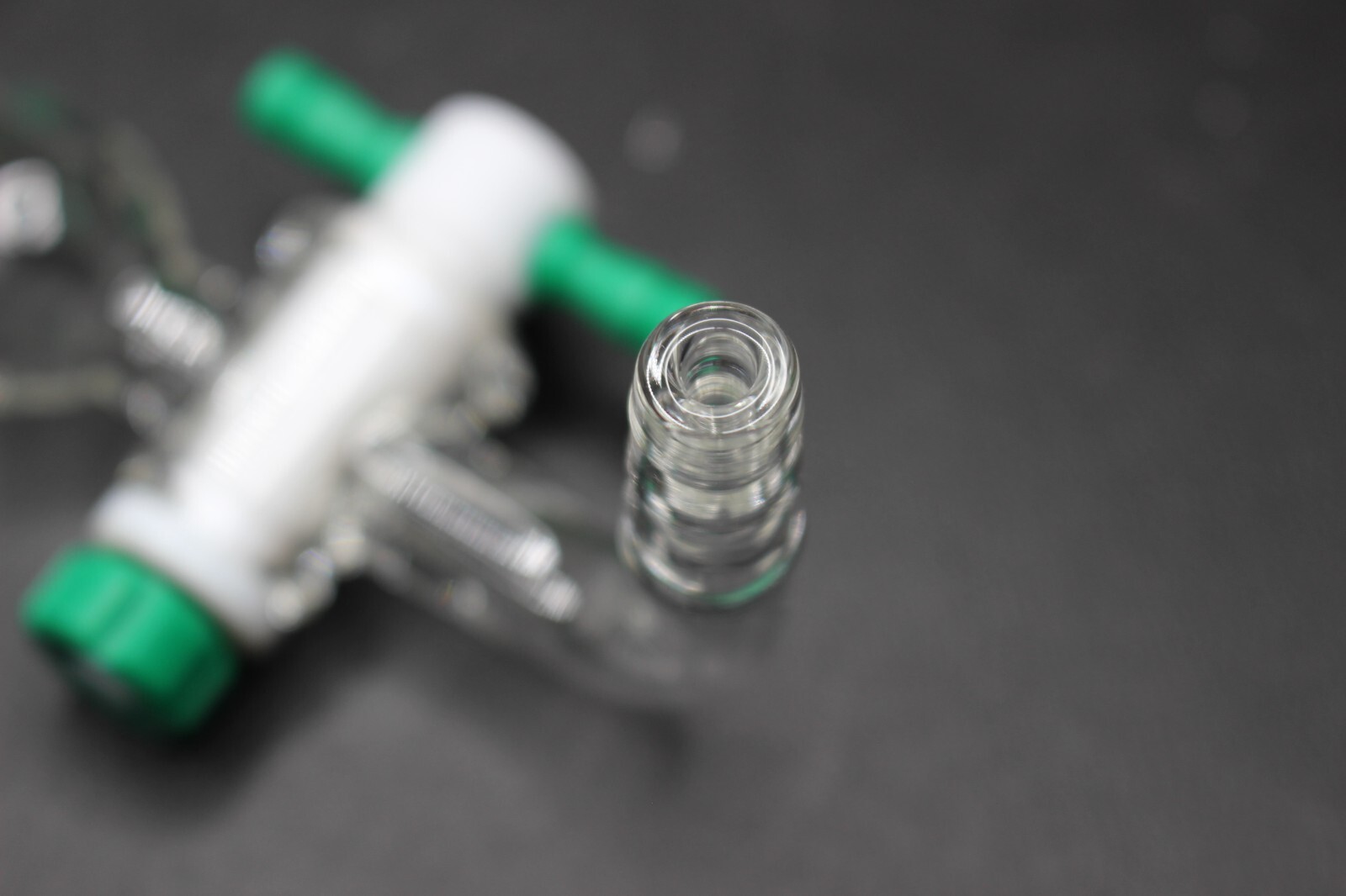 Flow Control Adapter PTFE Stopcock 90° Angle 24/40 Inner CG-1030-01 Chemglass.