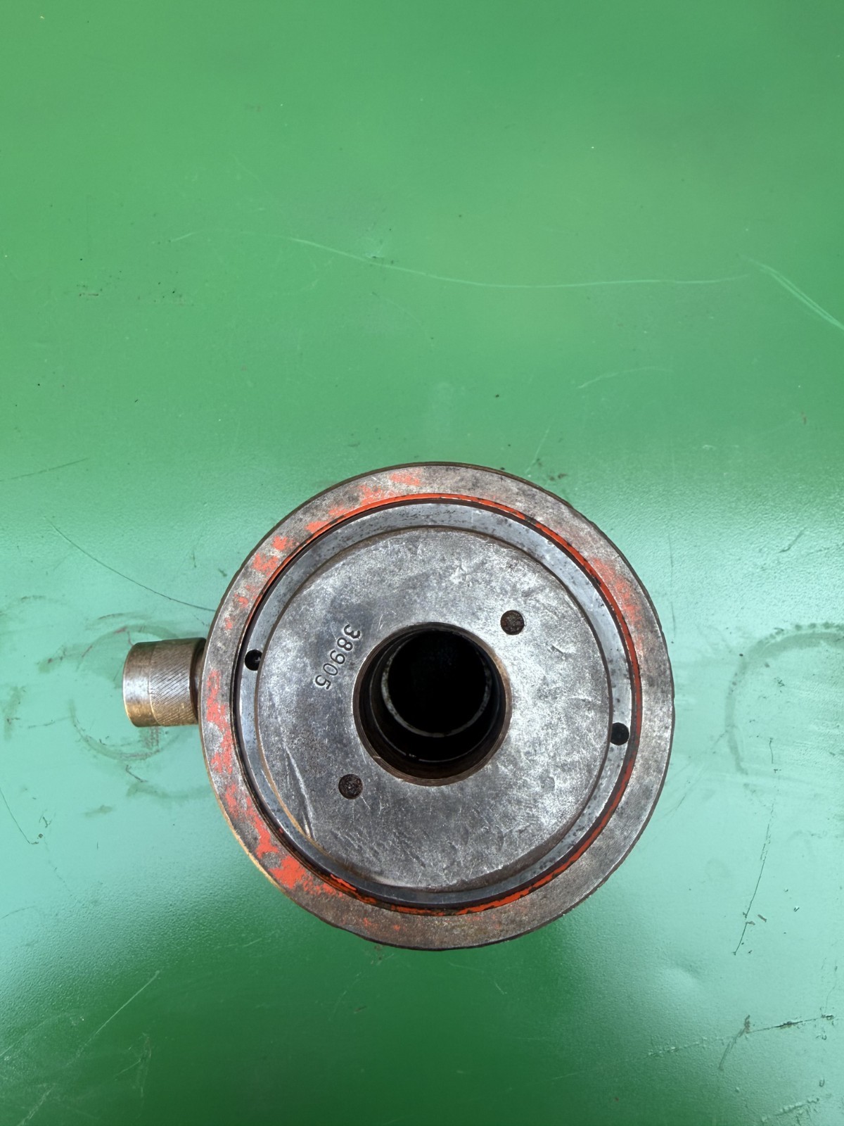 SPX Power Team 30 Ton Hollow Ram Hydraulic Cylinder 2″ Stroke. Nice.