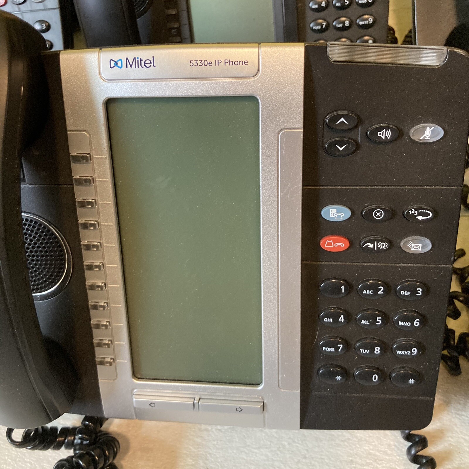 Mitel 5320e IP Phone w/Backlit Display Used Tested Lot Of 7 Working READ