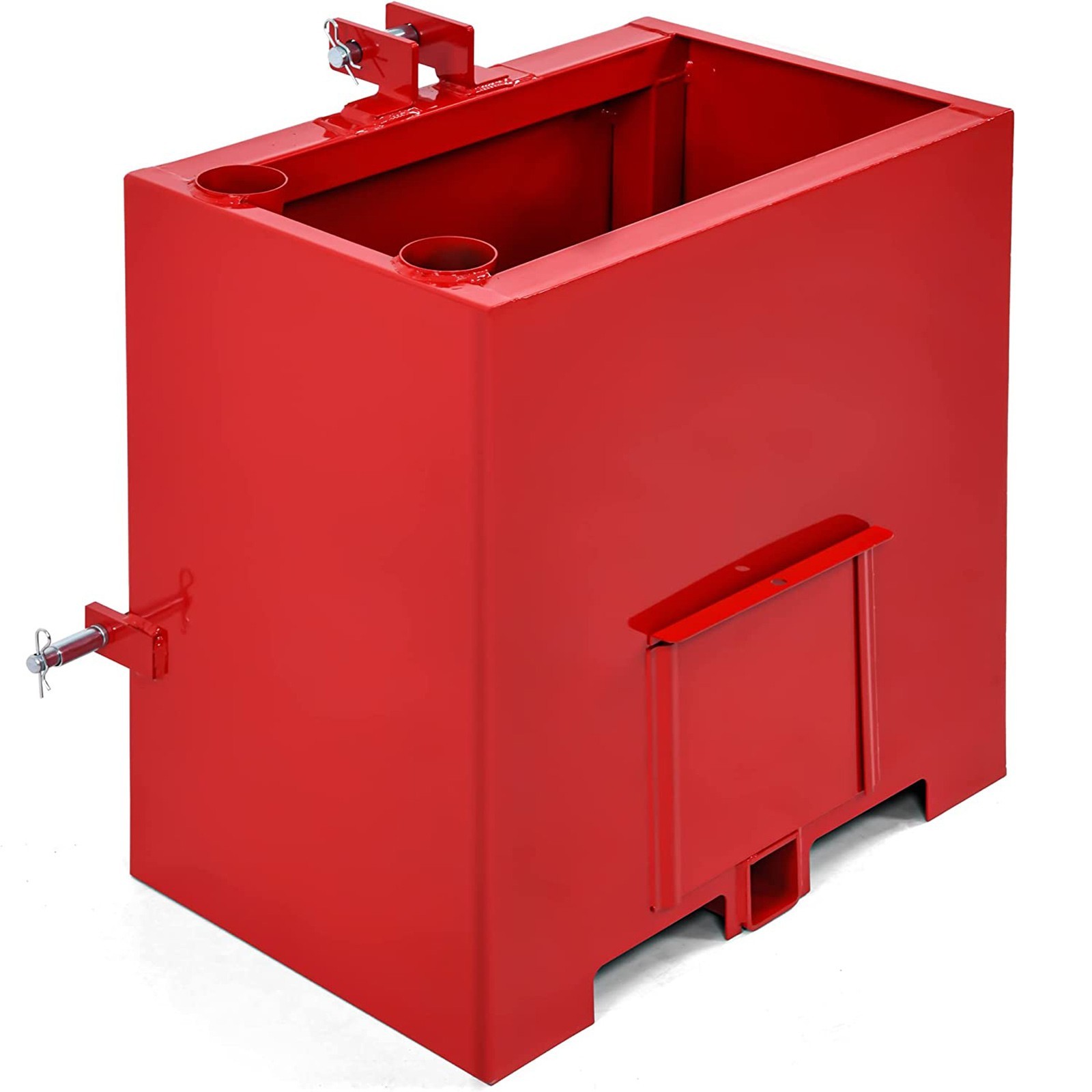 GARVEE 800lb 3-Point Ballast Box for Cat 1 Tractor, Includes Tool Pockets Red