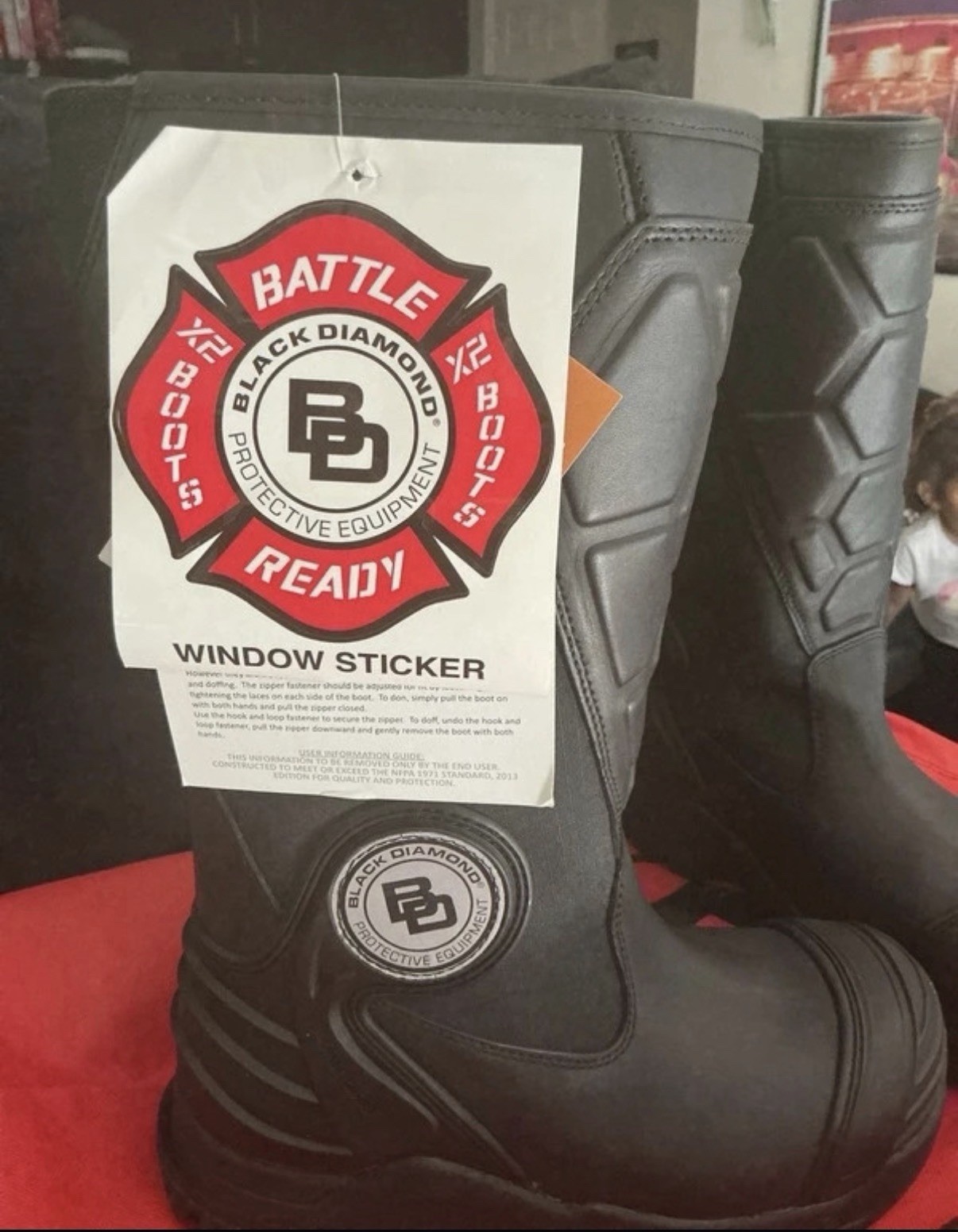 Black Diamond Protective Equipment Battle Ready Firefighter Boots Men’s 5M NFPA