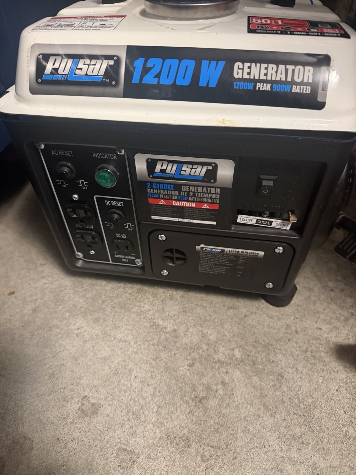 Pulsar 1200w/ Gas Generator – Never Used