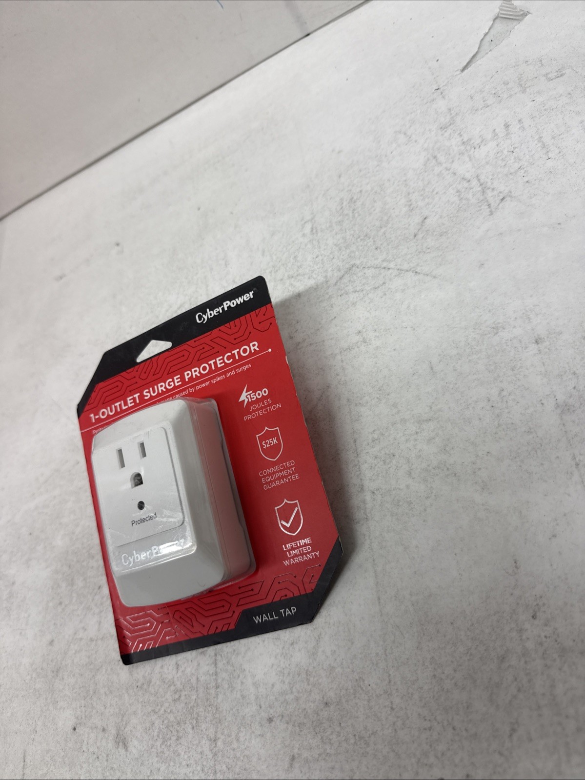 CyberPower B100WRC1 White Essential Surge-Protector Wall Tap