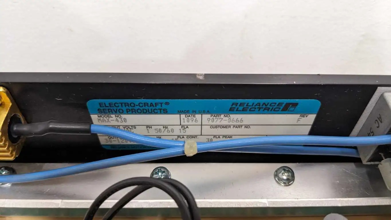 Electro-Craft MAX-430 Brush Servo Drive F 20-85VAC 15A to 30-120VDC 15A 30-Peak