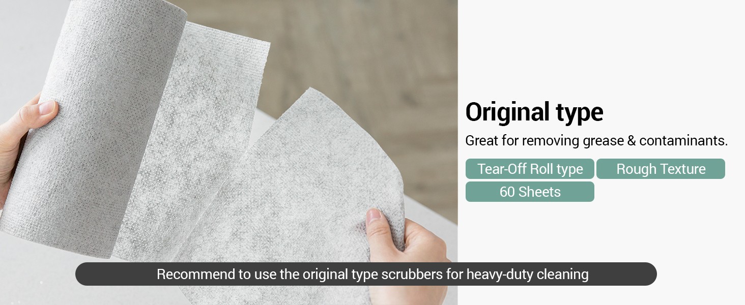 Gray One Day Scrubber – No Odor Dishcloths for Washing Utensils, Cookware, &