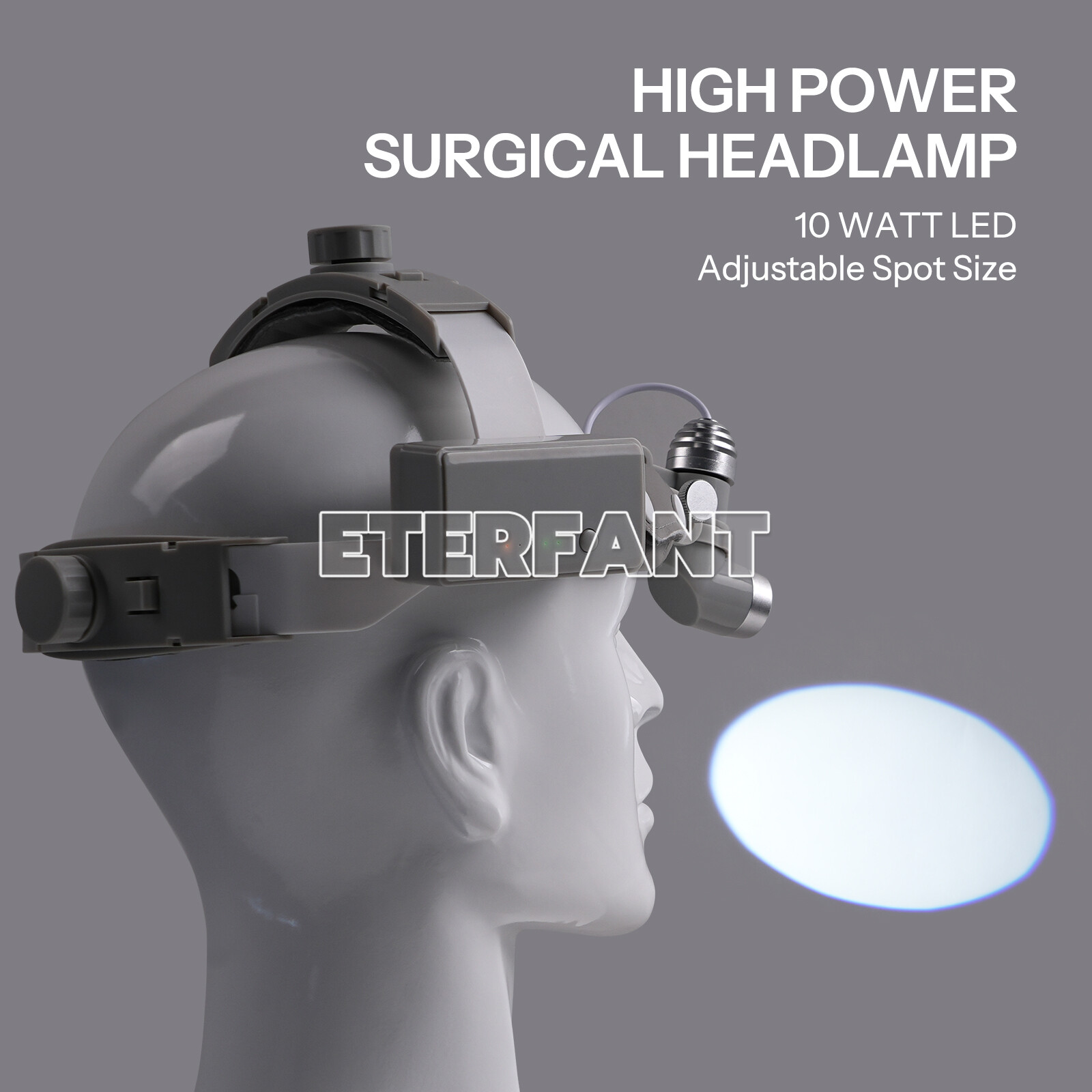 10W LED Dental Medical Headband Head Light Good Light Spot ENT Specific Headlamp