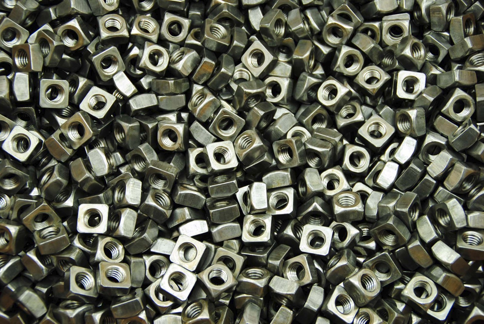 (250) Unplated 3/8-16 Square Nuts – Coarse Thread – Plain Steel