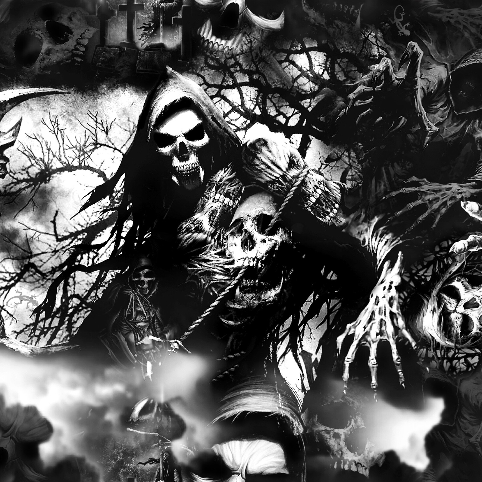 HYDROGRAPHIC FILM SKULLS Geepers Reapers 7′ x 20″ of film hydro dipping DIP APE