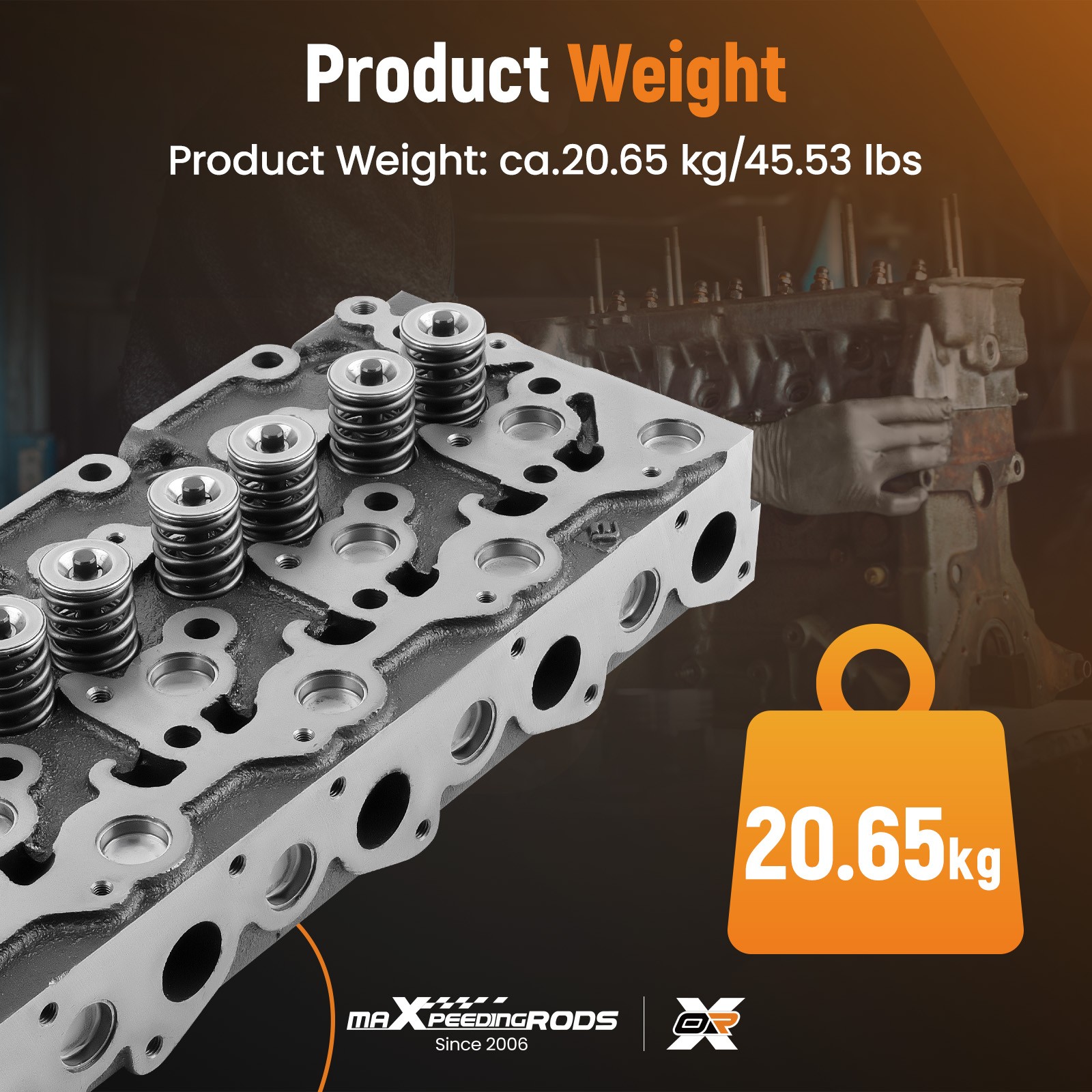 Complete Cylinder Head 19077-03048 for Kubota V2003 V2203T V2203E V2203B U45
