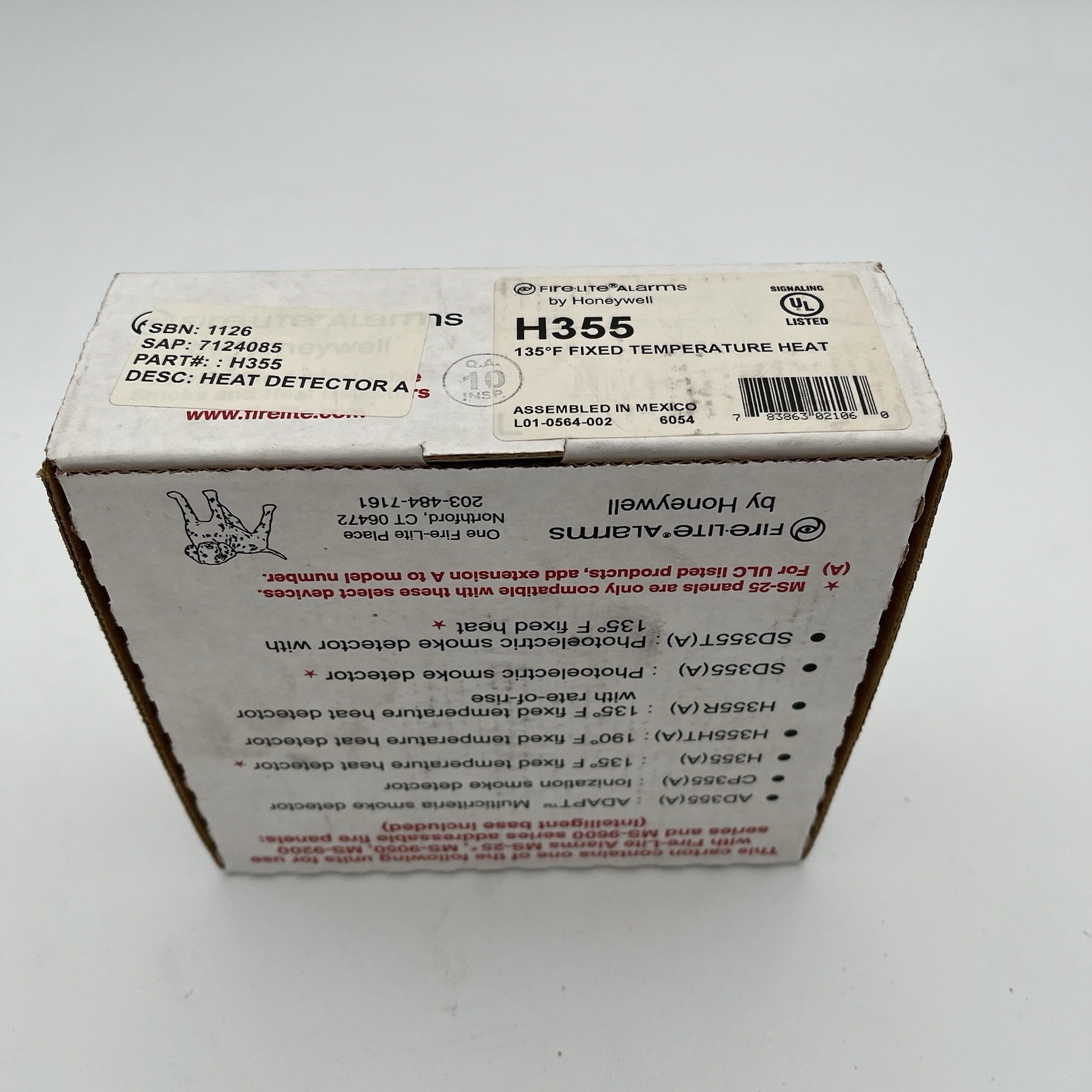 NEW!! Fire Lite Low Profile Addressable Smoke and Heat Detector – H355