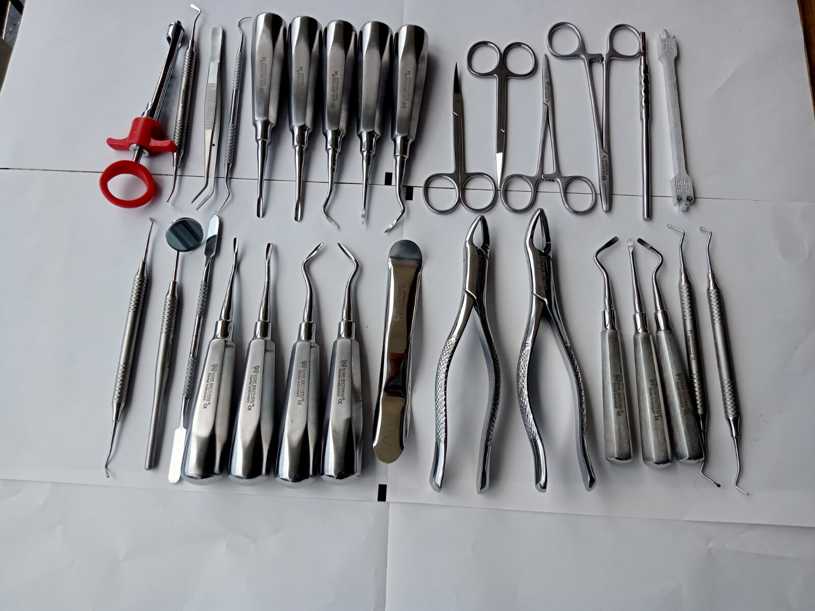 30 PC ORAL DENTAL SURGERY EXTRACTING ELEVATORS FORCEPS INSTRUMENT KIT SET GERMAN