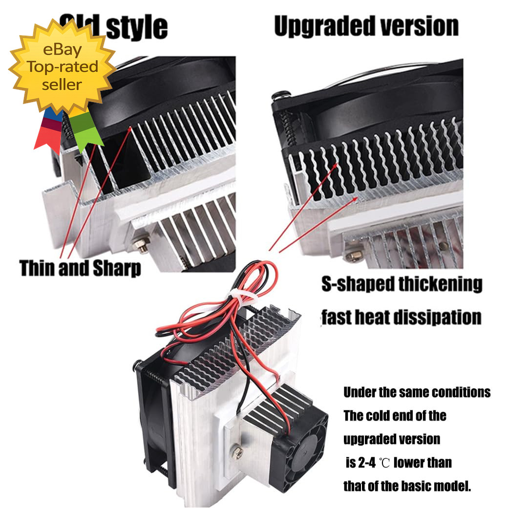 Mini Air Conditioner DC 12V DIY Thermoelectric Peltier Refrigeration Cooling Sys