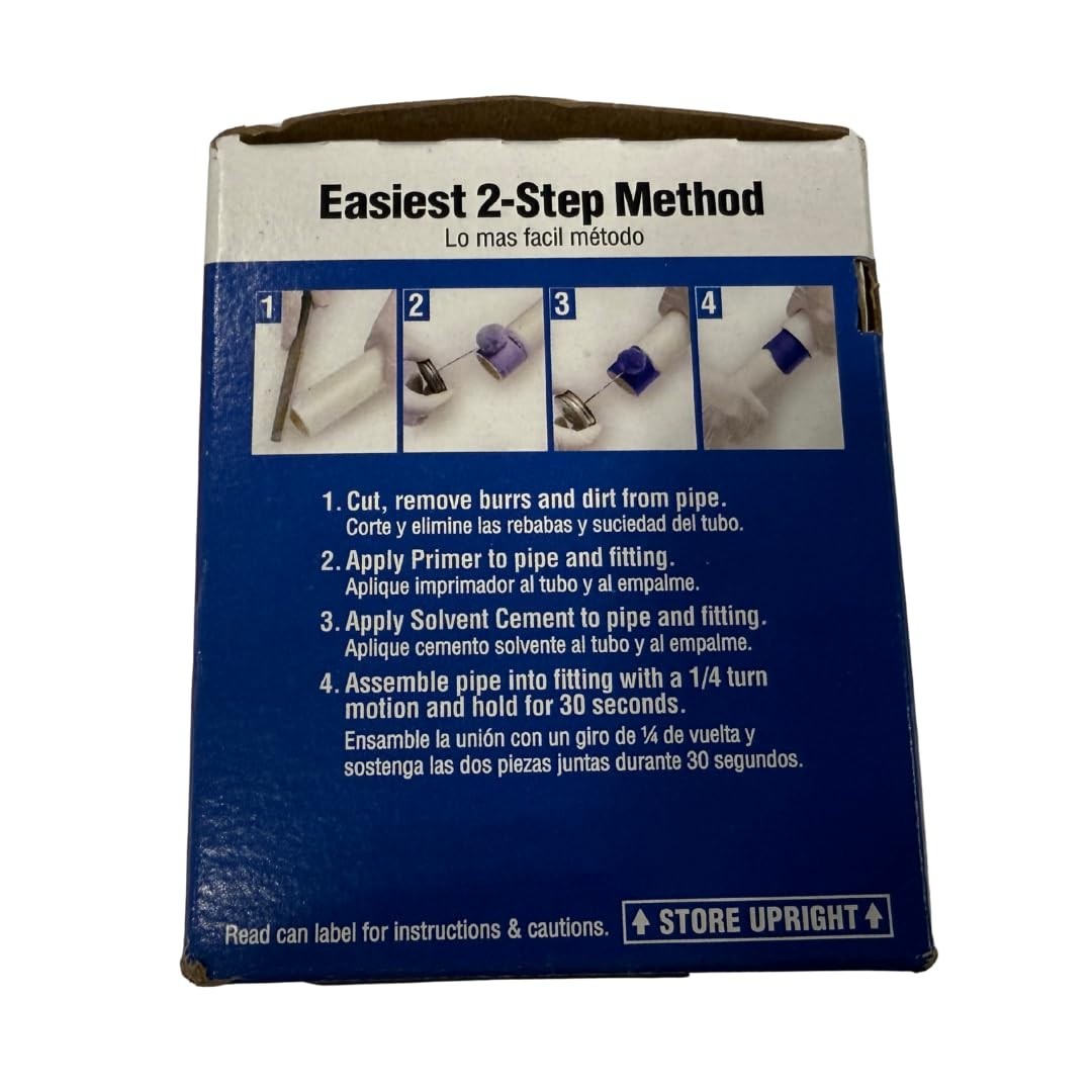 Must-Have Handy Pack: Strong Red Hot Blue Glue & Purple Primer 8oz for Repairs