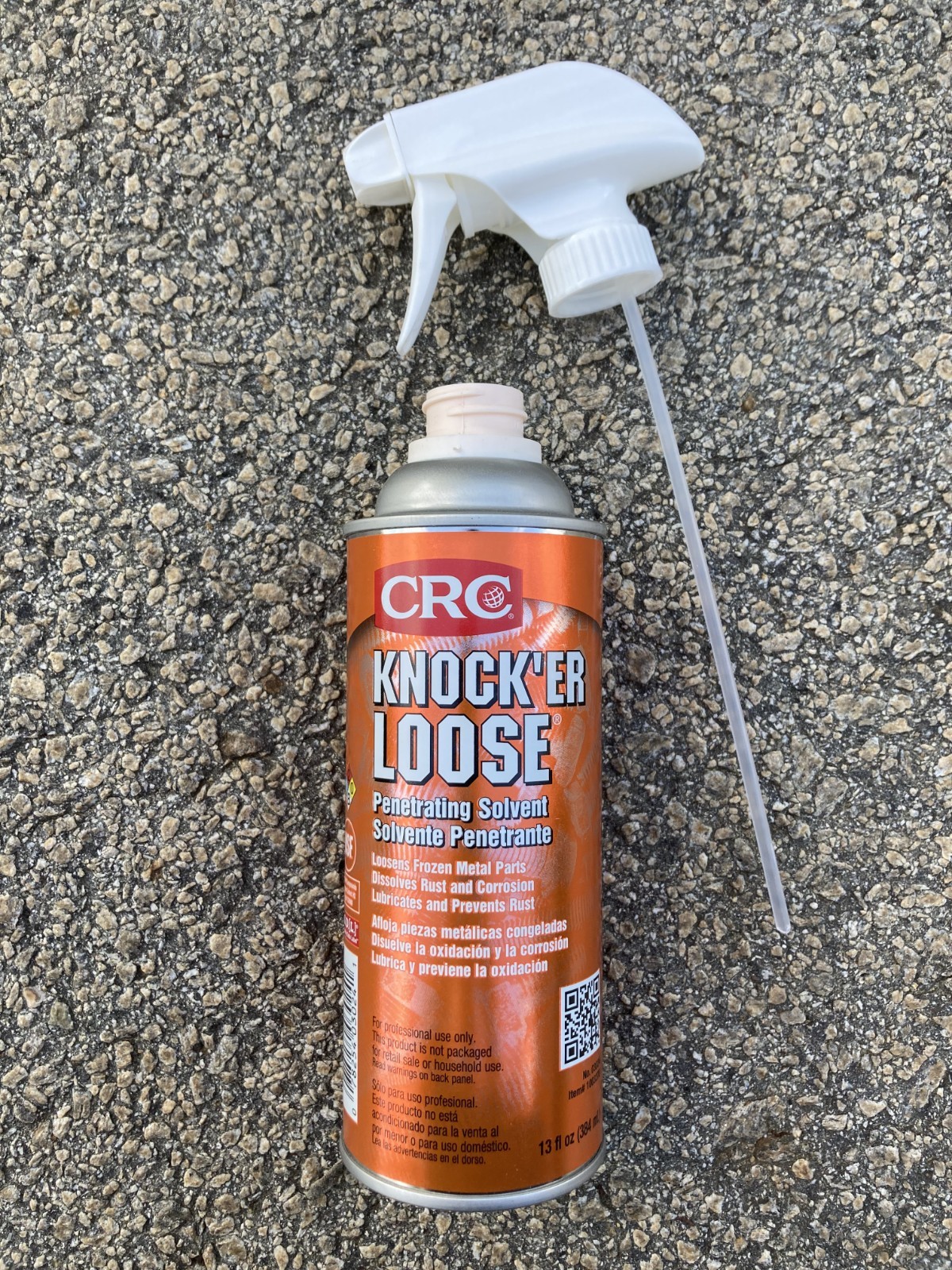 Pack of 2 CRC Knock’er Loose Penetrating Solvent with Spray Nozzle