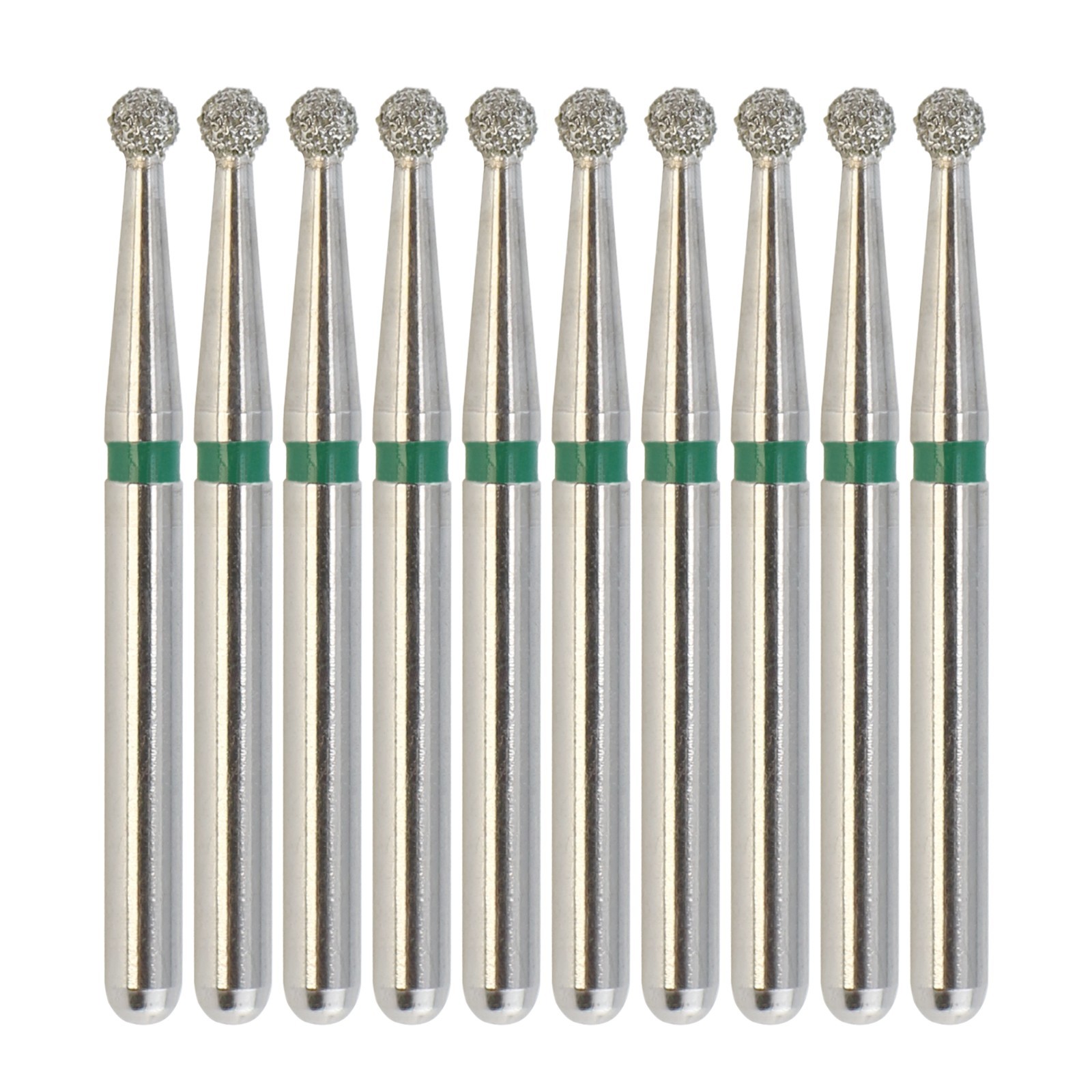 Dental Diamond Burs Round Ball Long Surgical High Speed 801L 801 Friction Grip
