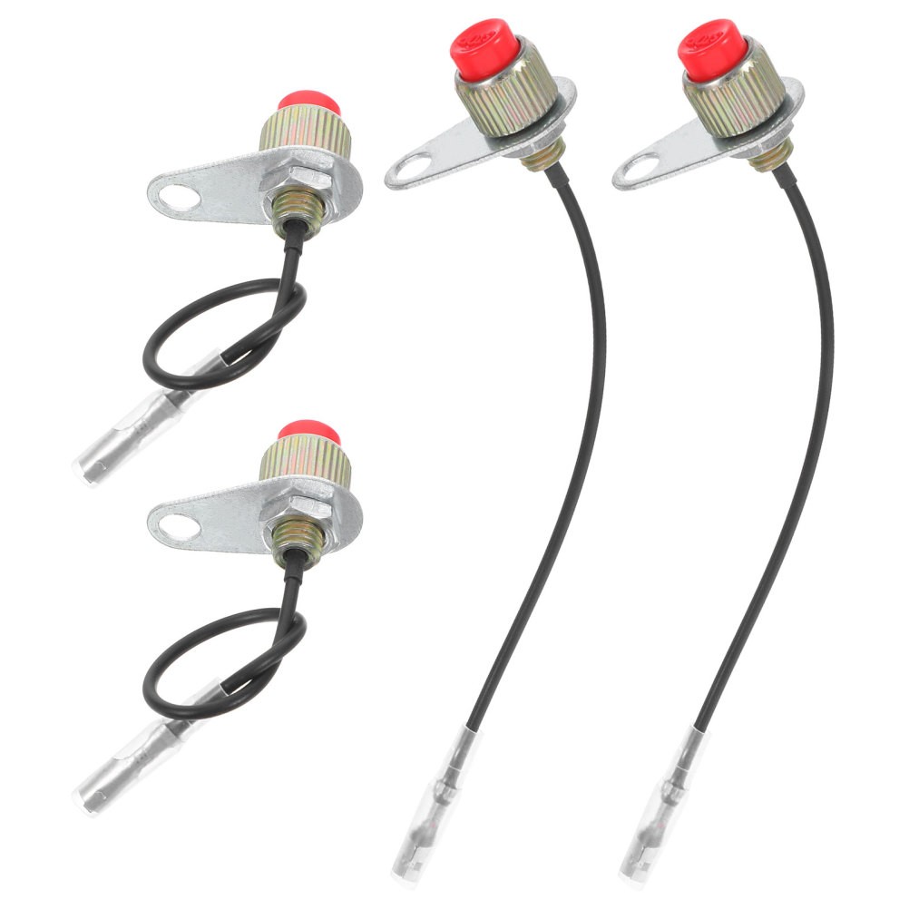 4Pcs Durable on Off Stop Switch for Lawn Mower Copper ABS Protective Control