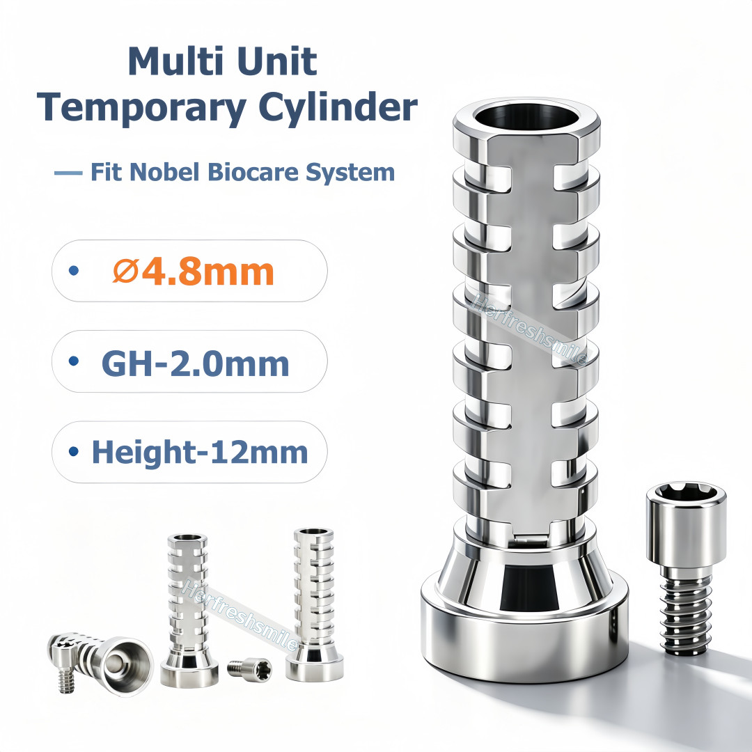 ⌀4.8mm Dental Titanium Cylinder Multi Unit Temporary Abutment Ti MU Lab Fits Nob