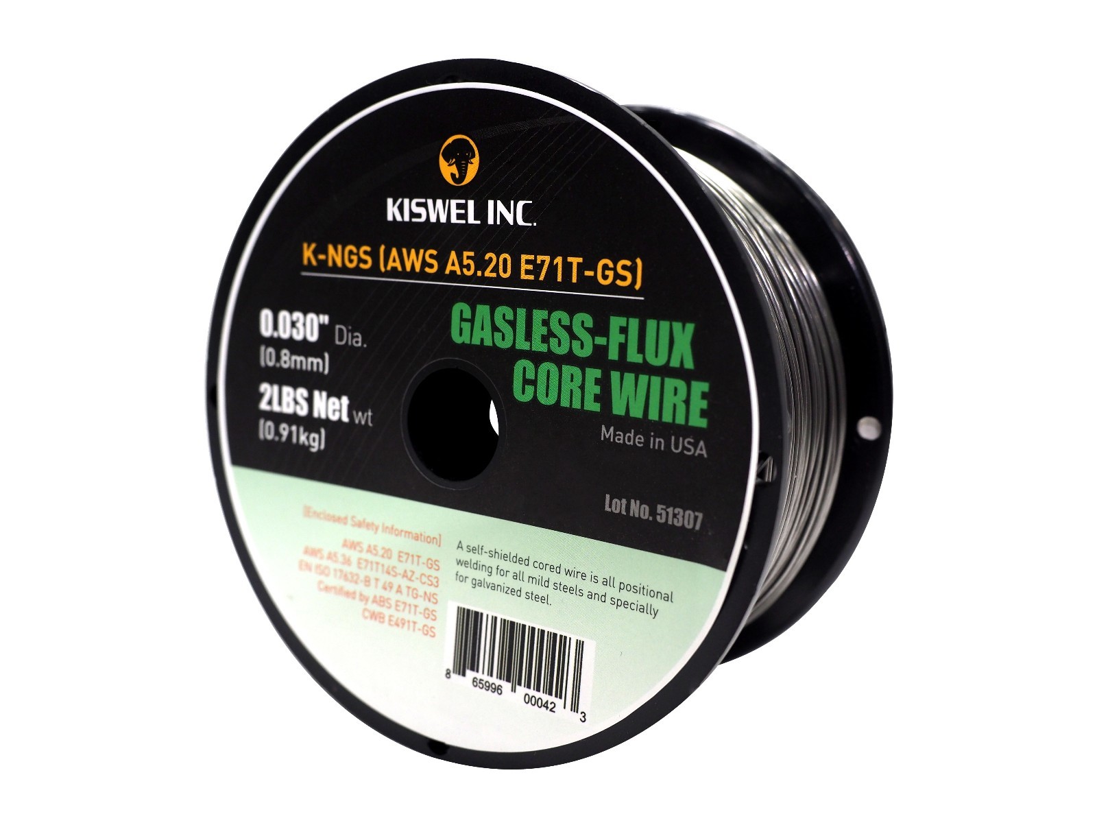 (Made in USA) E71T-GS .030 in. Dia 2lb Gasless-Flux Core Wire Welding (2 Rolls)