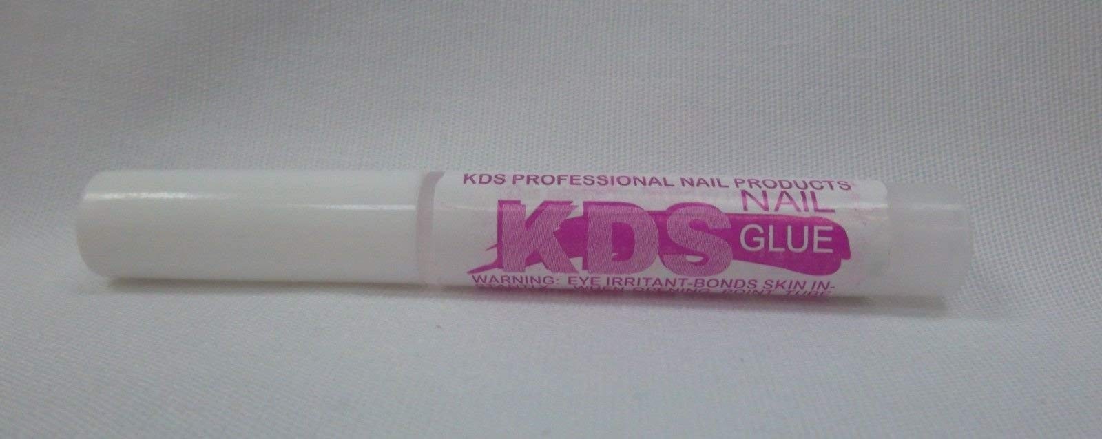 10 pcs KDS Nail Tip Glue – Adhesive Super Bond 0.07 Ounce (Pack of 10), Clear
