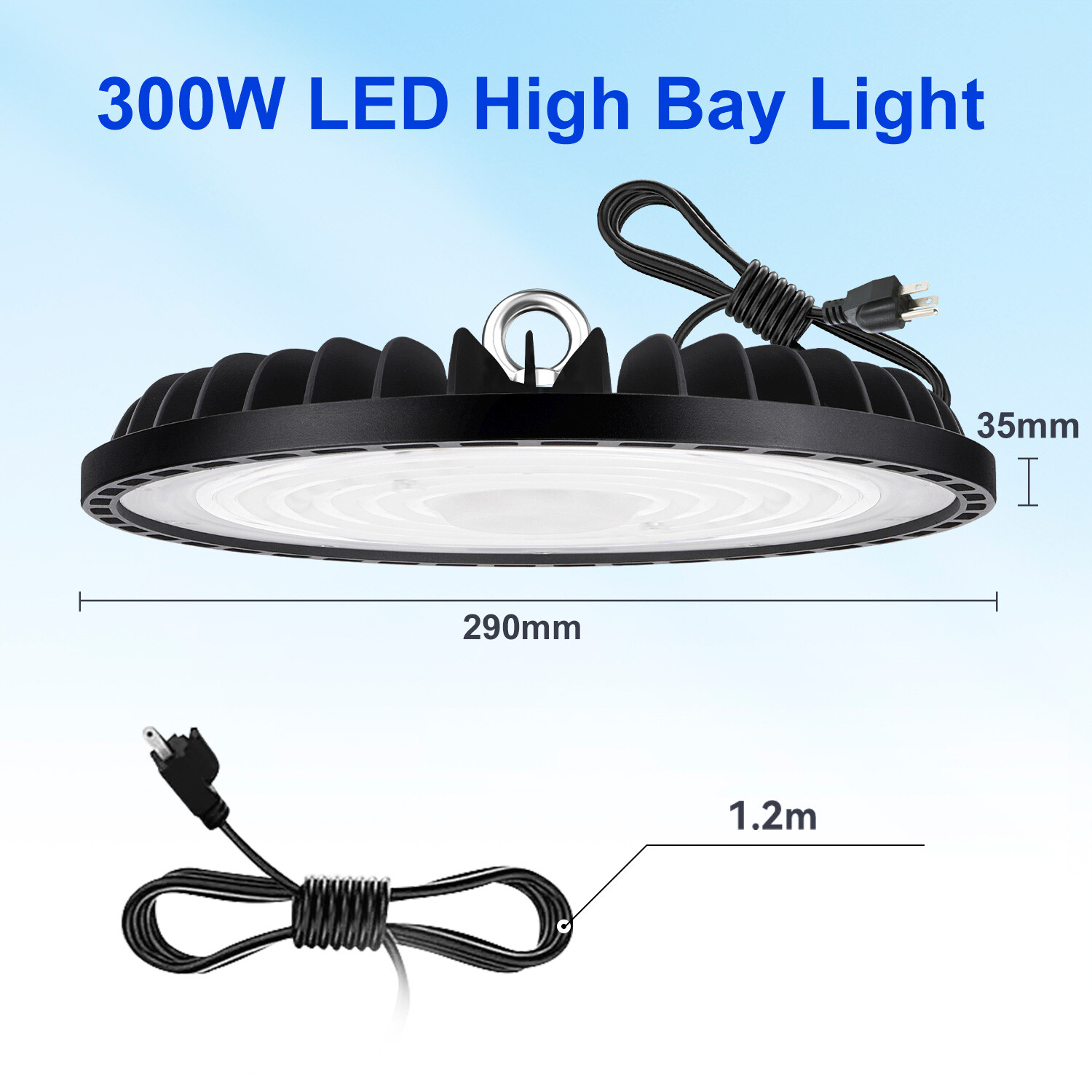 12Pcs 400W UFO LED High Bay Light Shop Lights Warehouse Commercial Shop Light