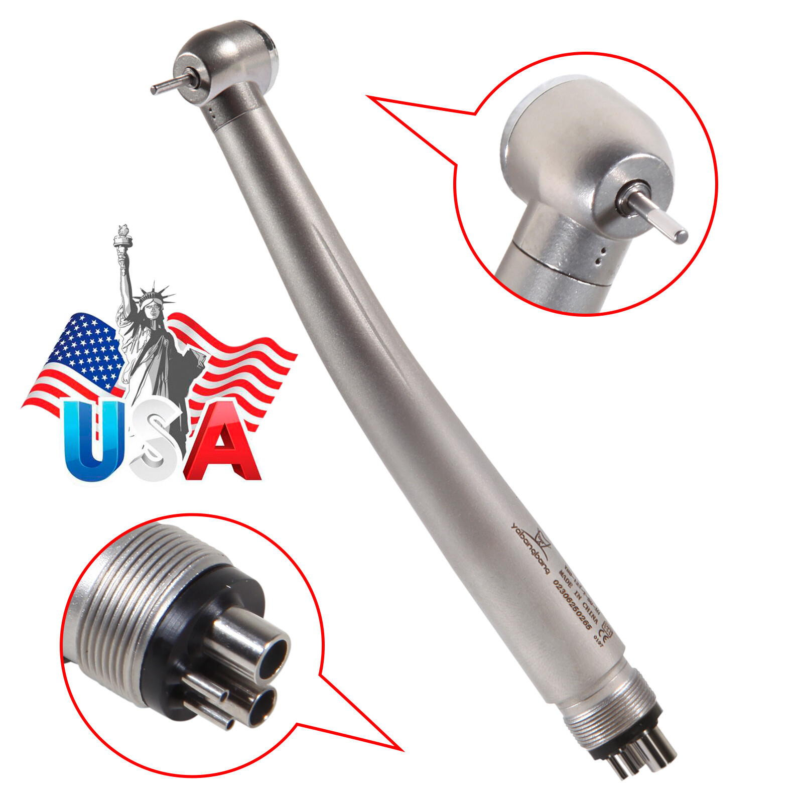 Dental High Speed Handpiece 4Holes Large Head Turbine Fit NSK PANA MAX YDA4