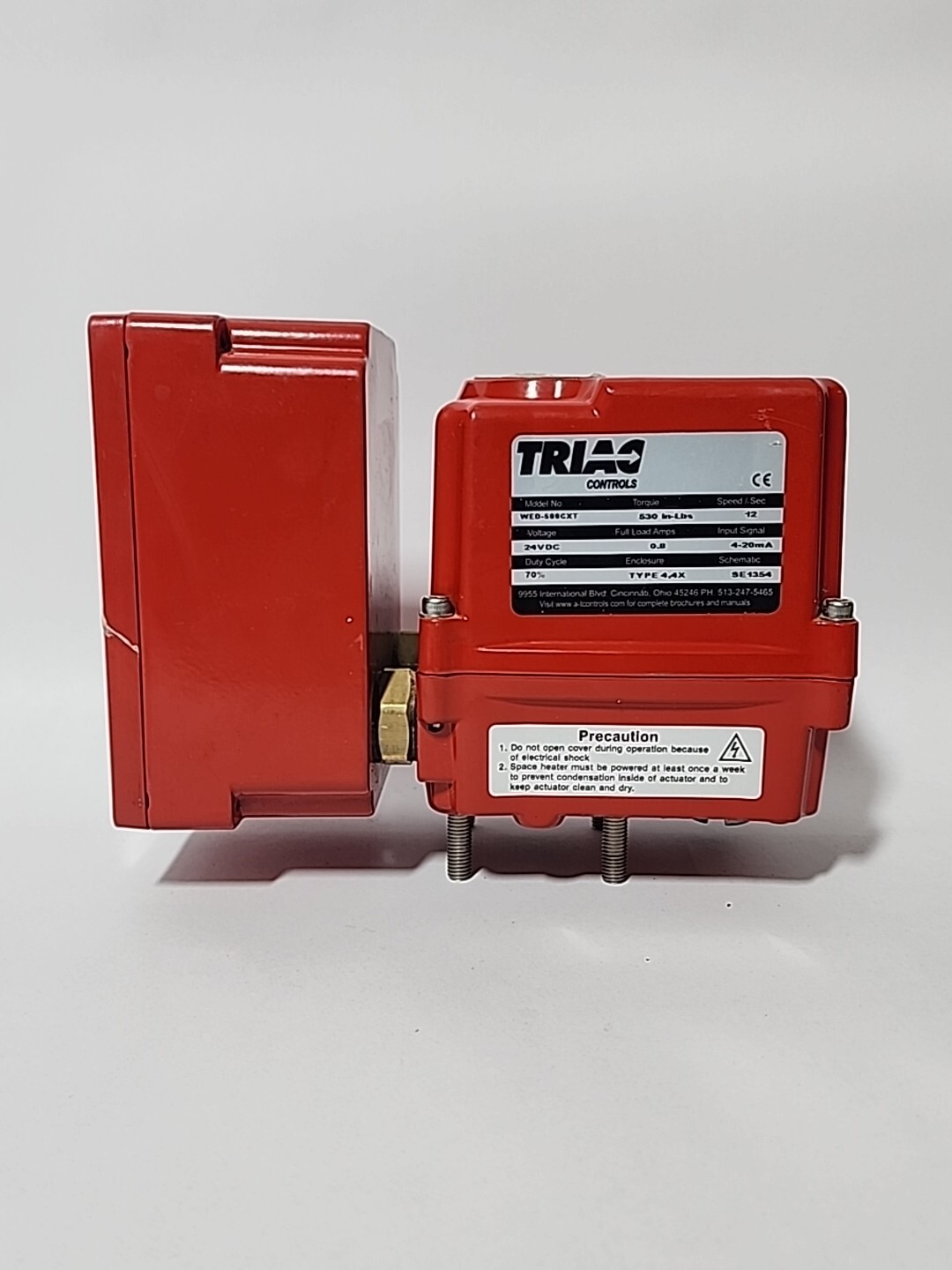 TRIAC Controls WED-500CXT Rlectric Actuator, Modulating Control
