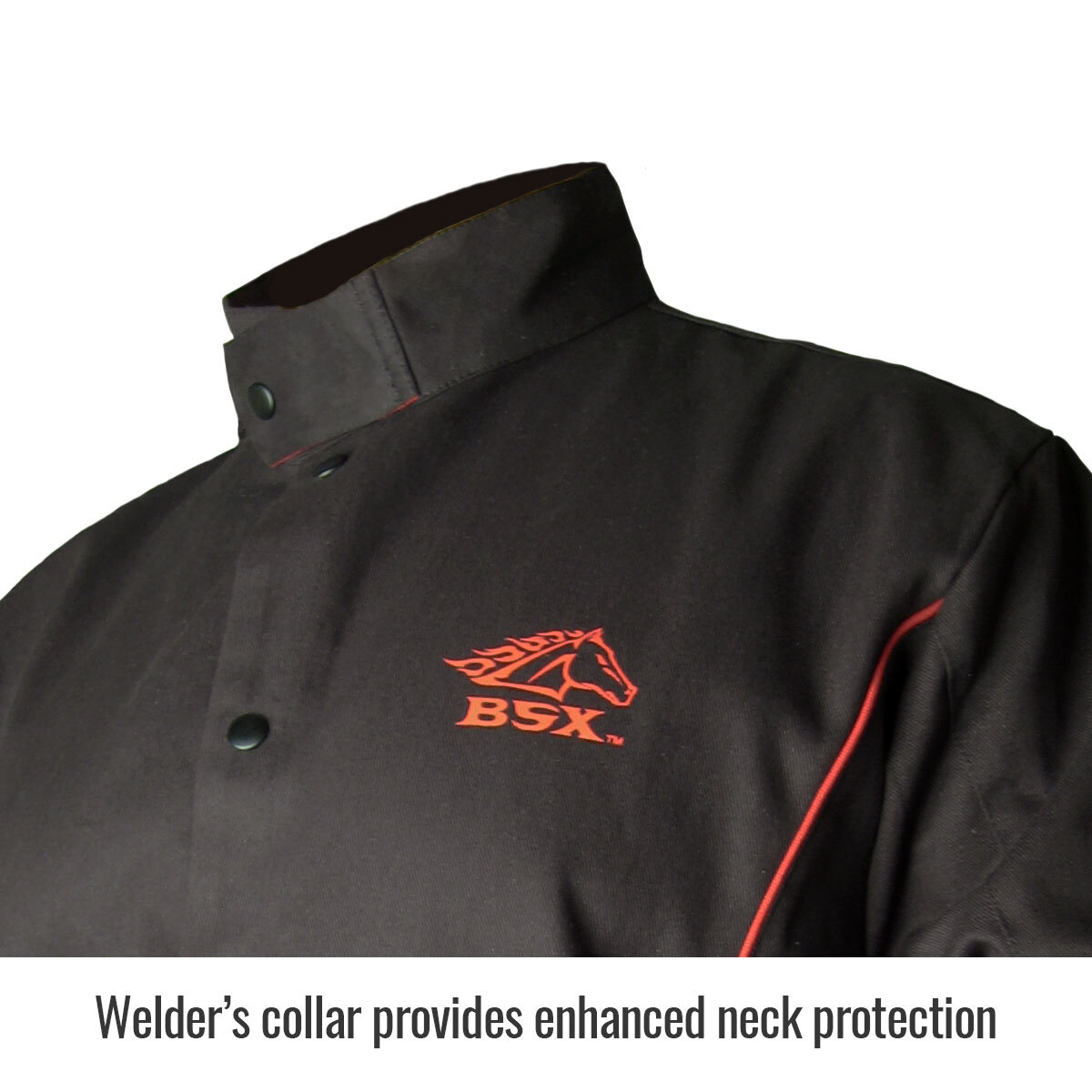 Revco Black Stallion BSX BXRB9C Blue FR Welding Jacket w/Blue Flames (SM – 4XL)