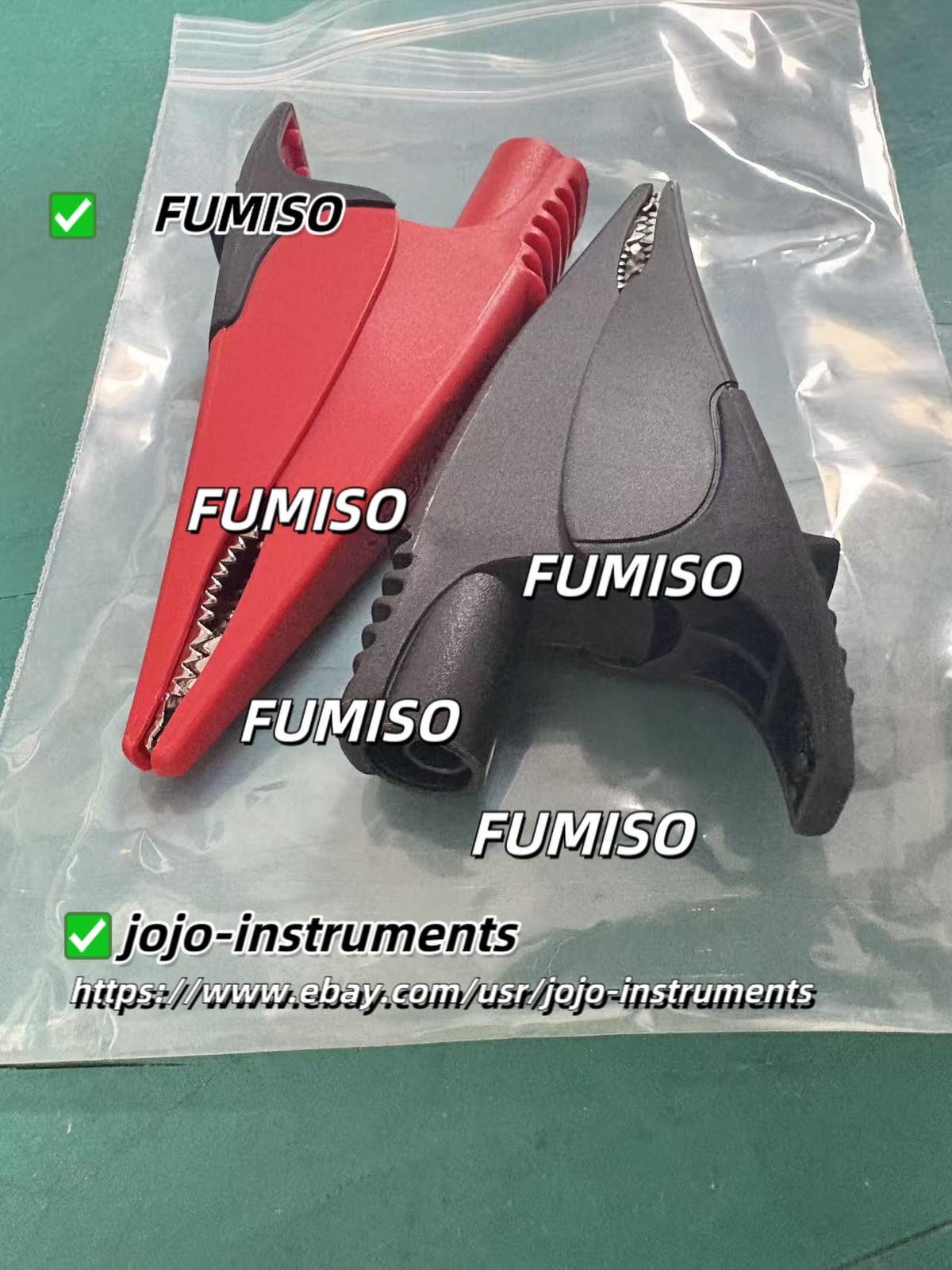 1PCS Fluke AC285 SureGrip 4MM Mulitimeter Alligator Clips for TL221/TL224…….
