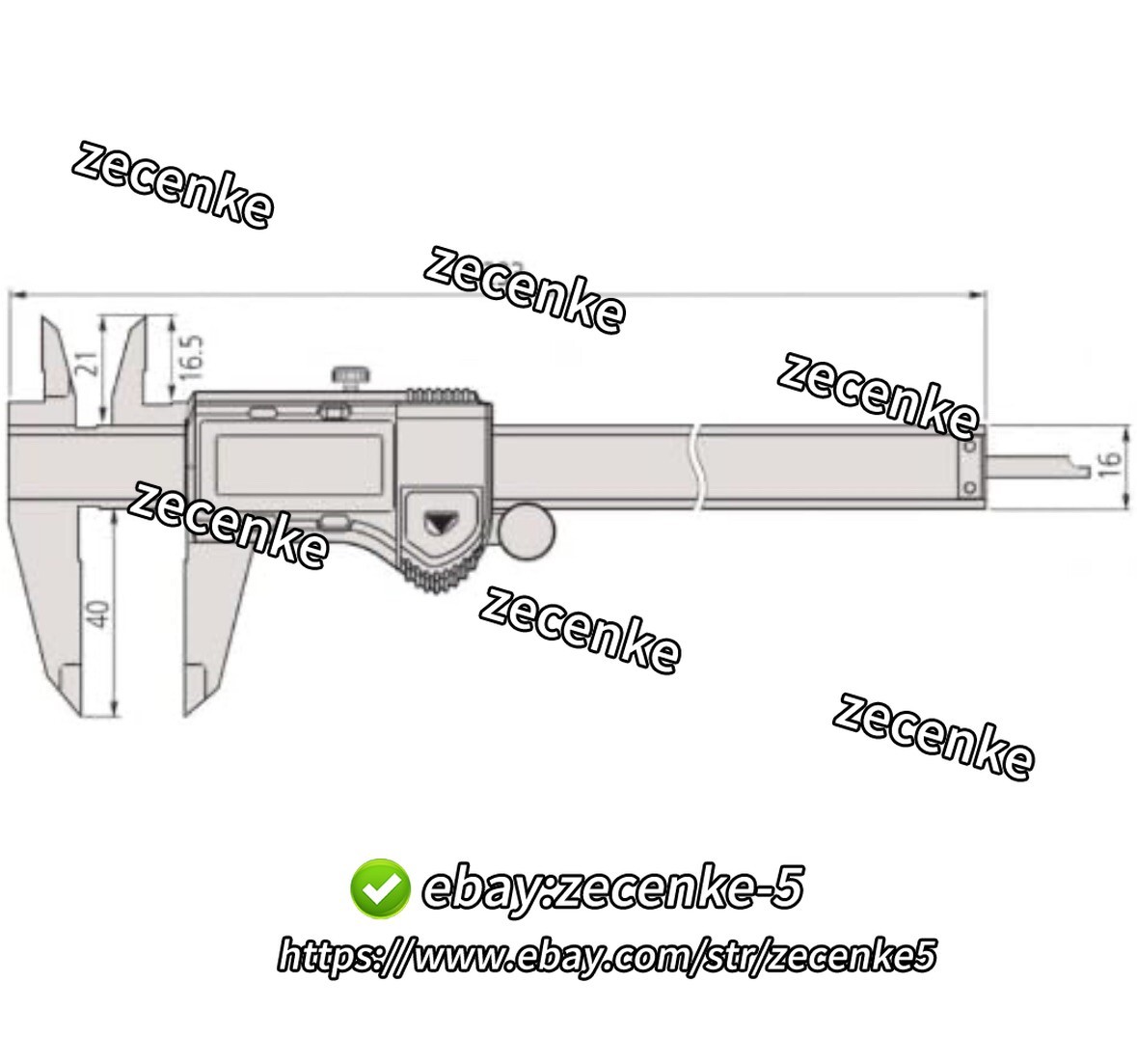 Mitutoyo 500-196-30 Absolute Digital Digimatic Caliper, 0-6″ / 0-150mm – NEW!