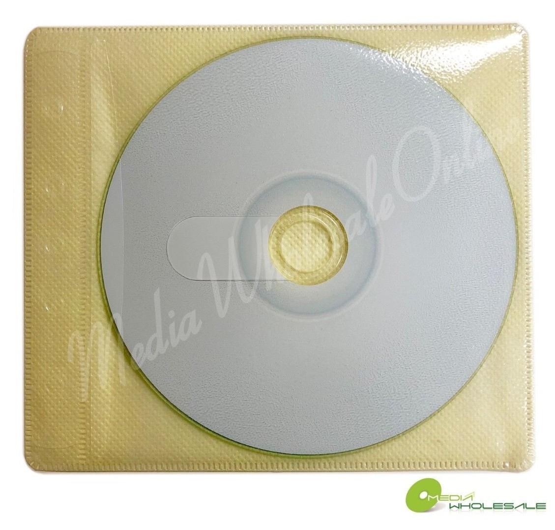 100 Non Woven CD DVD Multi Color Double Sided Plastic Sleeve – HOLD 200 discs