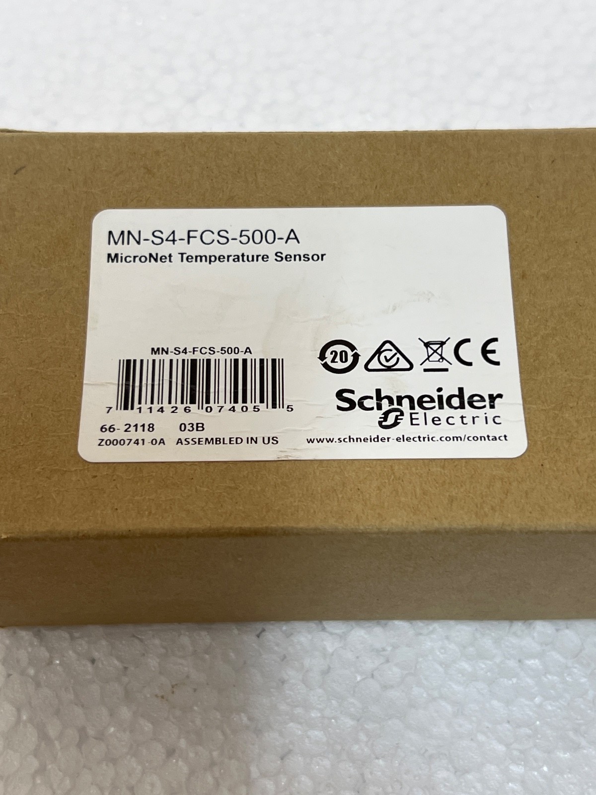 Schneider MN-S4-FCS-500-A MicroNet Temperature Sensor