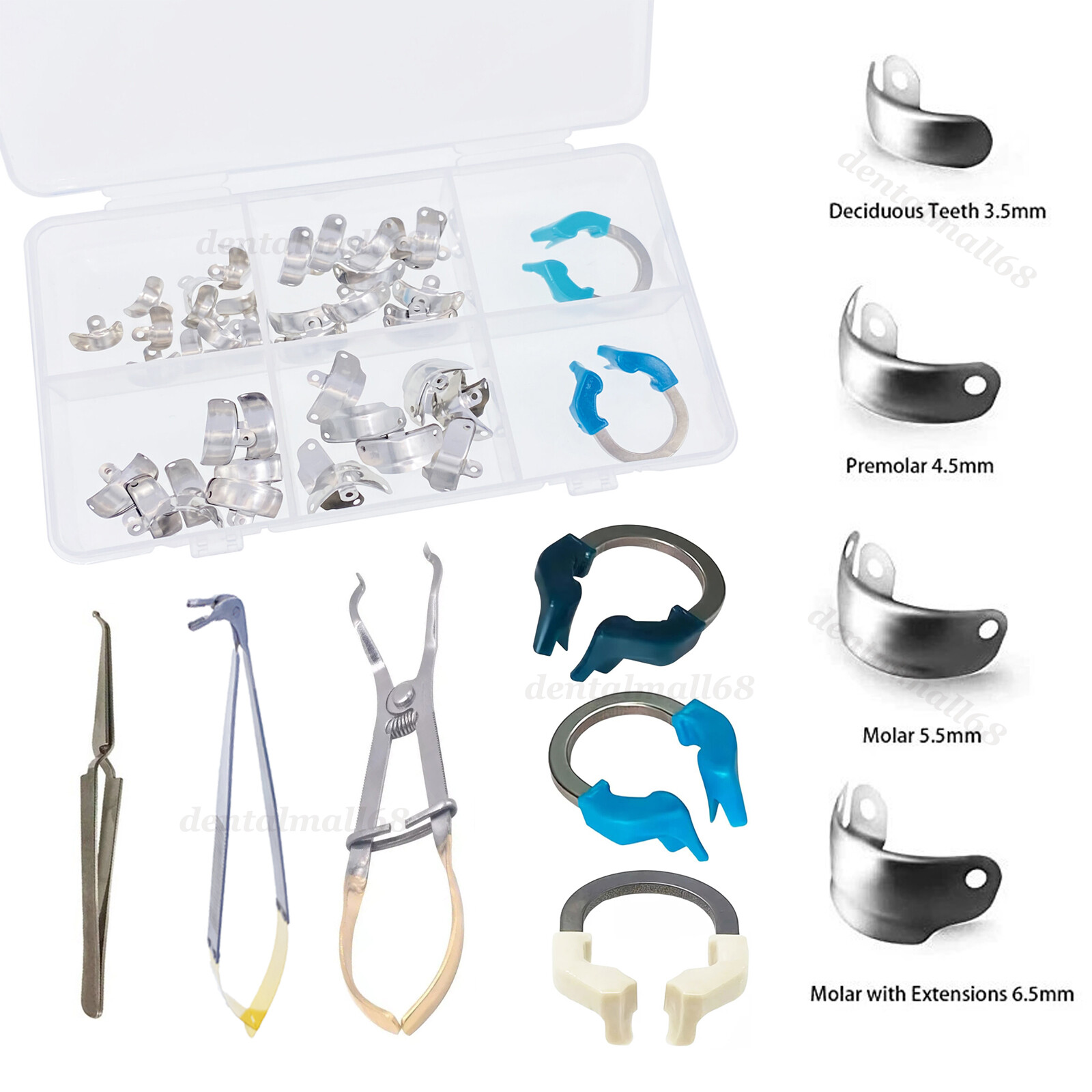 Dental Matrix Bands Ring Sectional Matrice Clamp Fit Palodent V3 Garrison